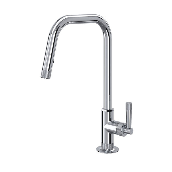 polished chrome kitchen faucet