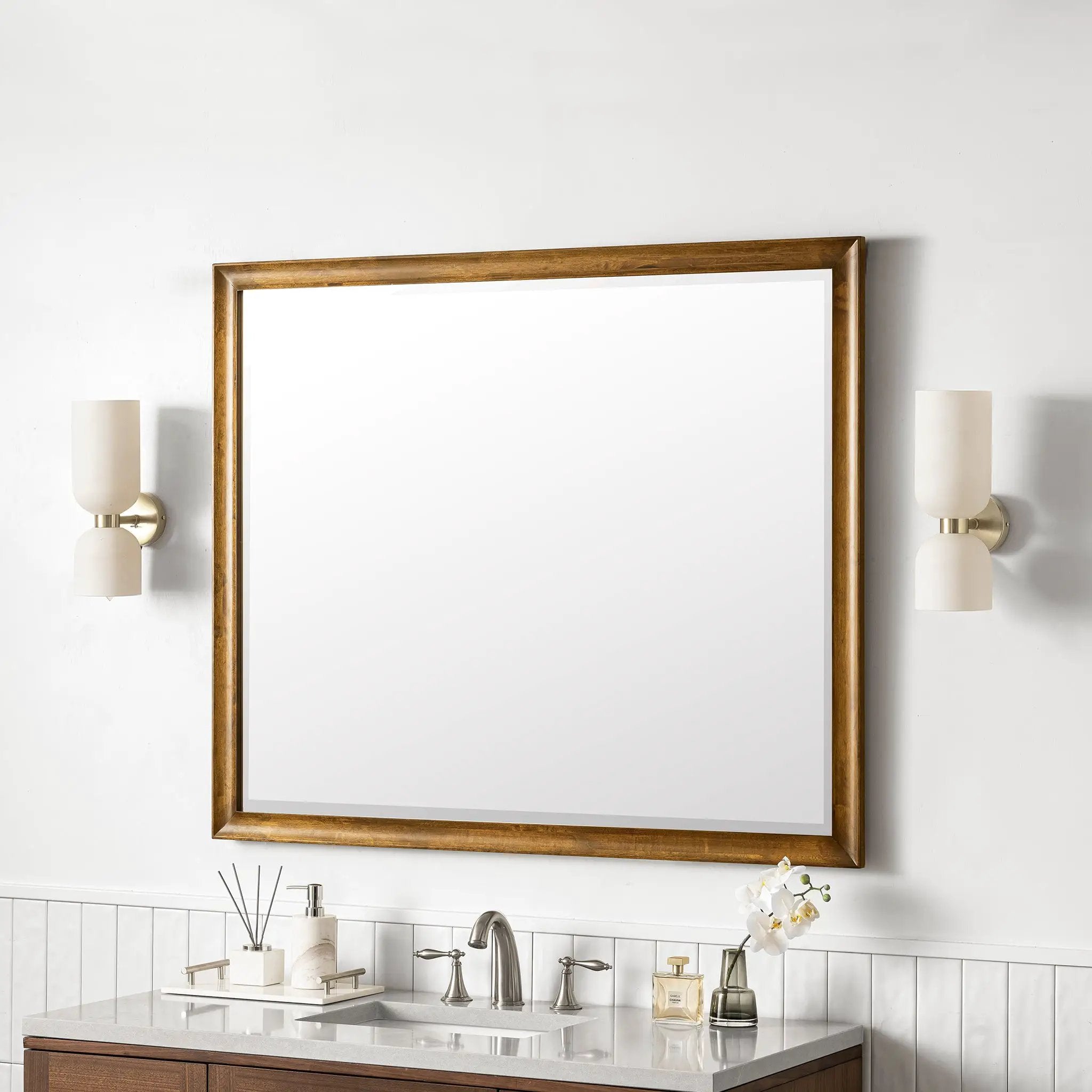 country oak mirror