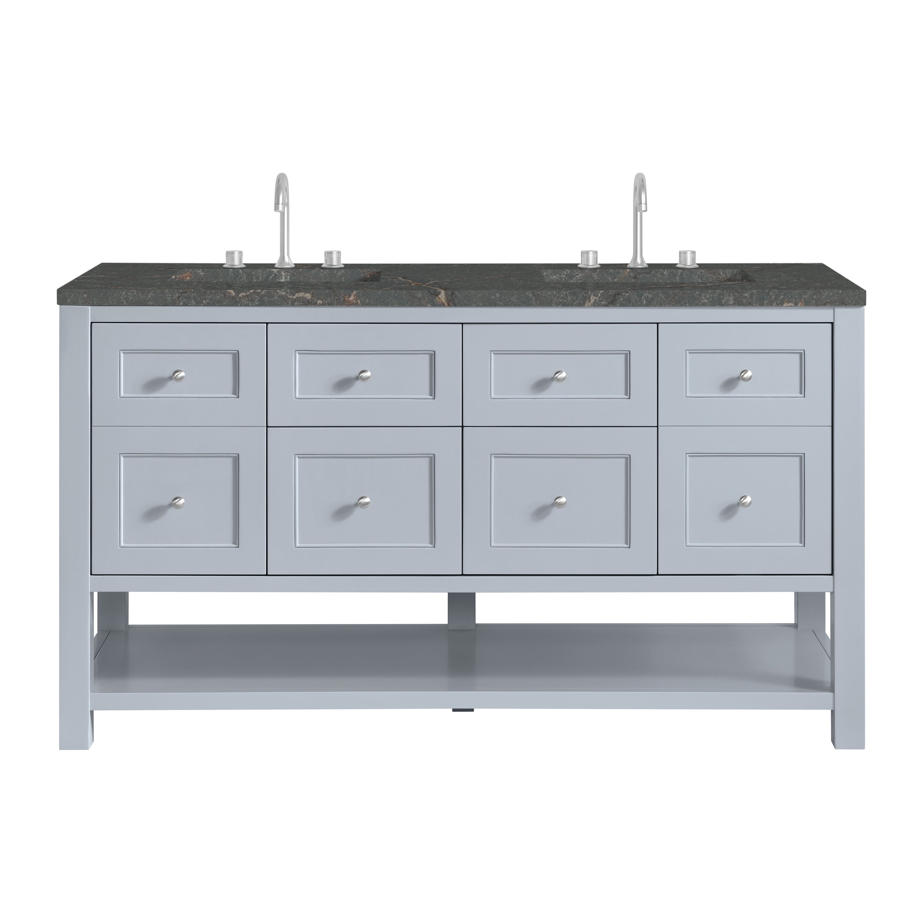 James Martin Vanities Breckenridge 60" Double Vanity - Serenity Blue