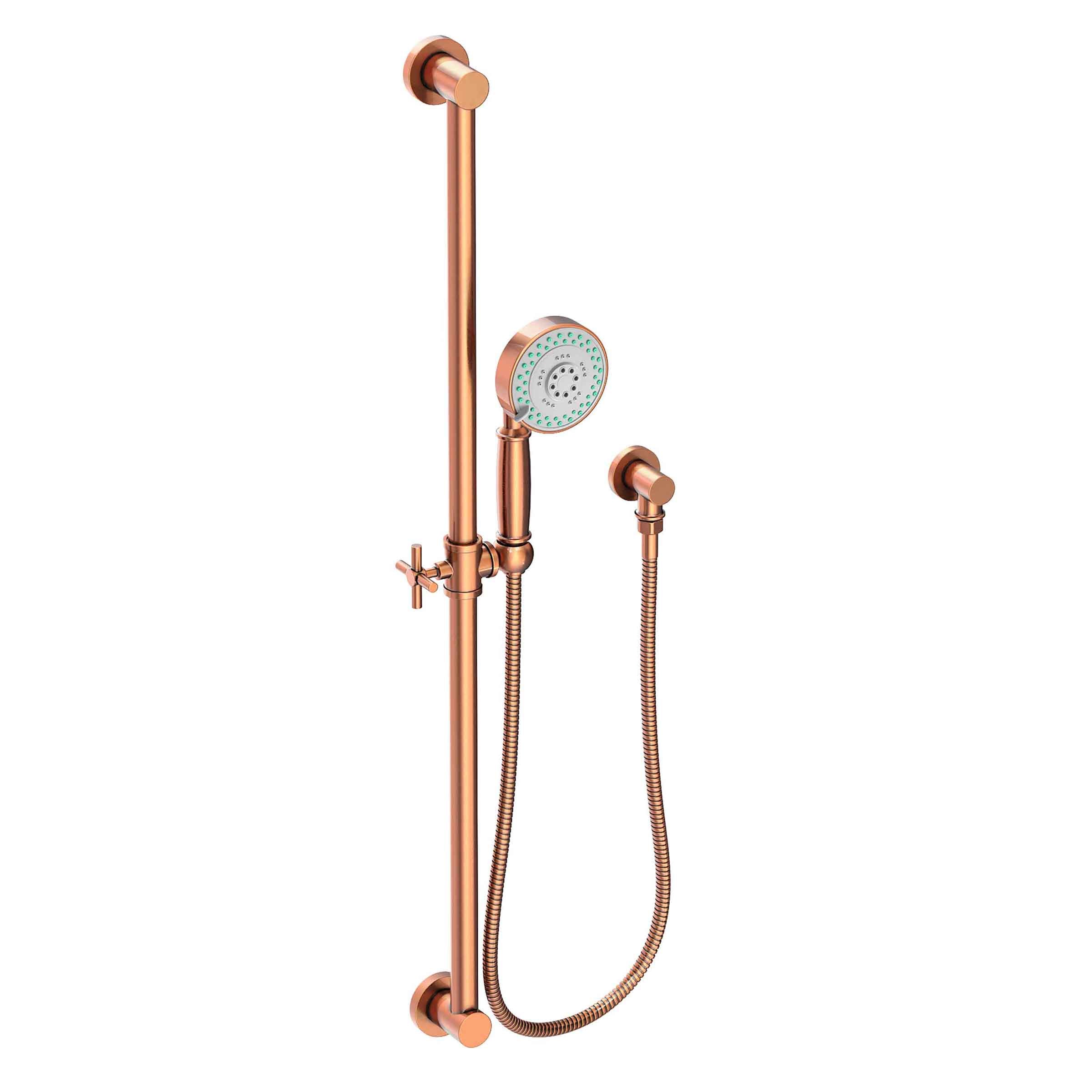 Newport Brass Tub & Shower Slide Bar with Multifunction Hand Shower Set
