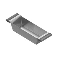 stainless/walnut colander