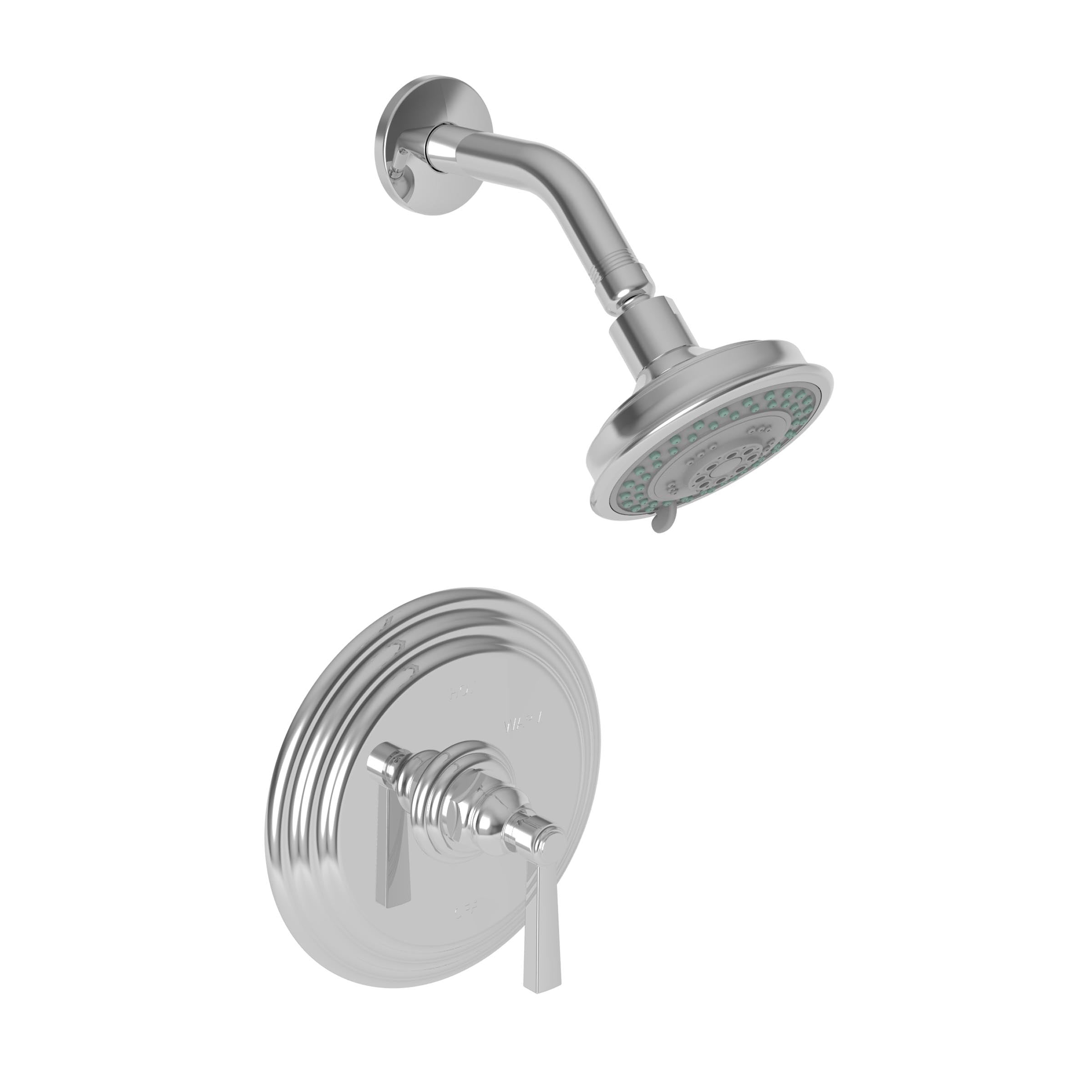 polished chrome shower trim set