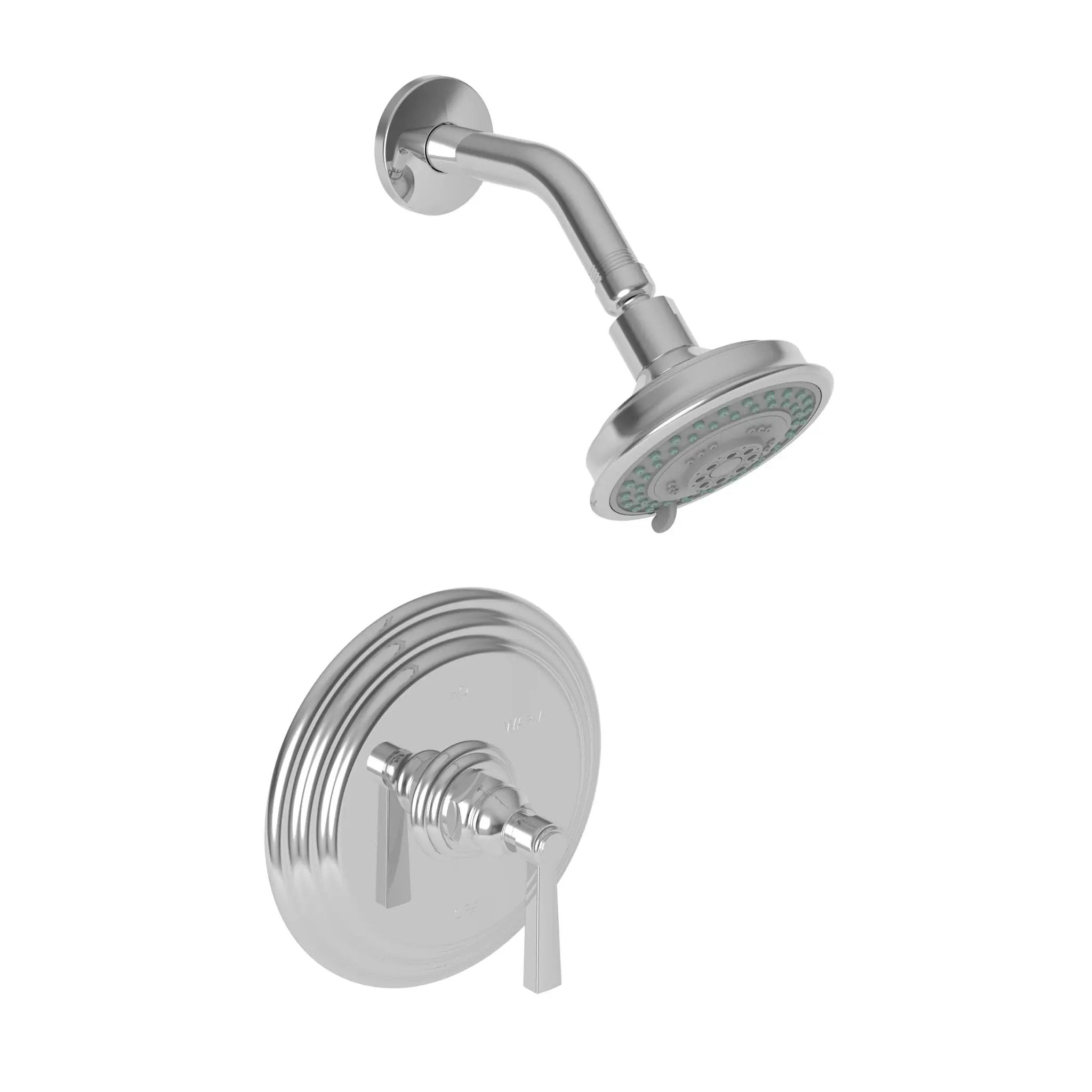 polished chrome shower trim set