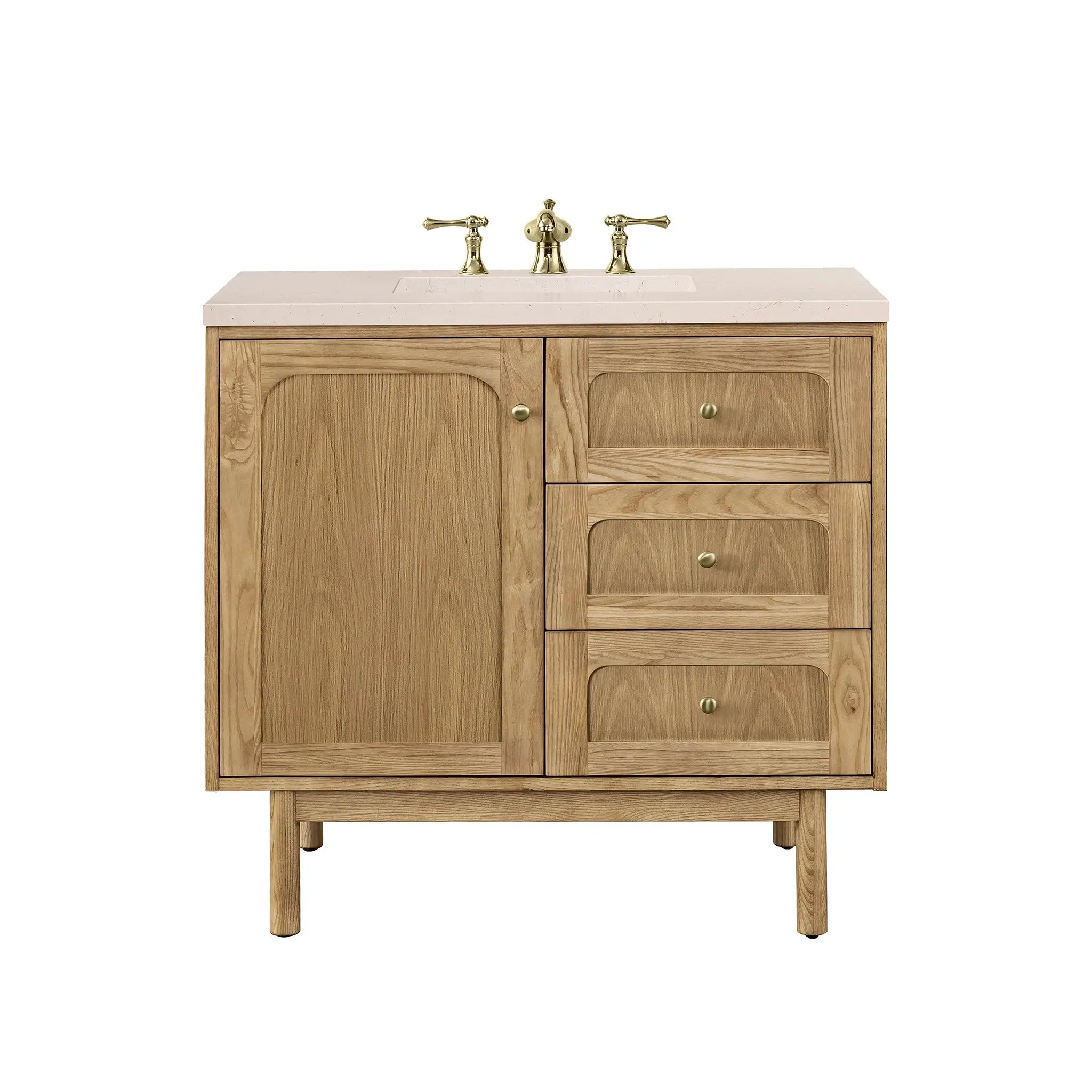 James Martin Laurent 36" Single Vanity Set - Light Natural Oak by James Martin Vanities