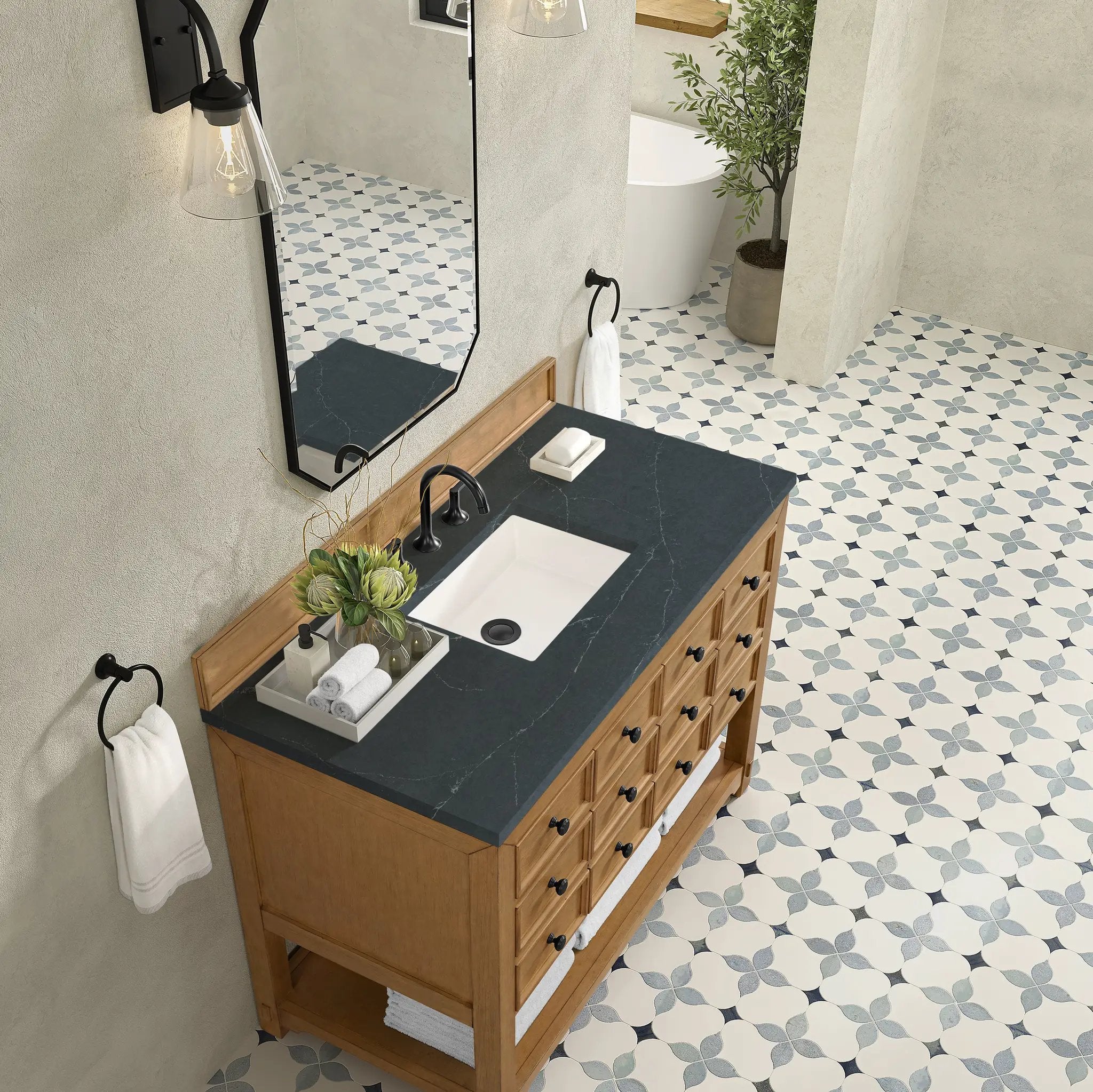 amber birch vanity