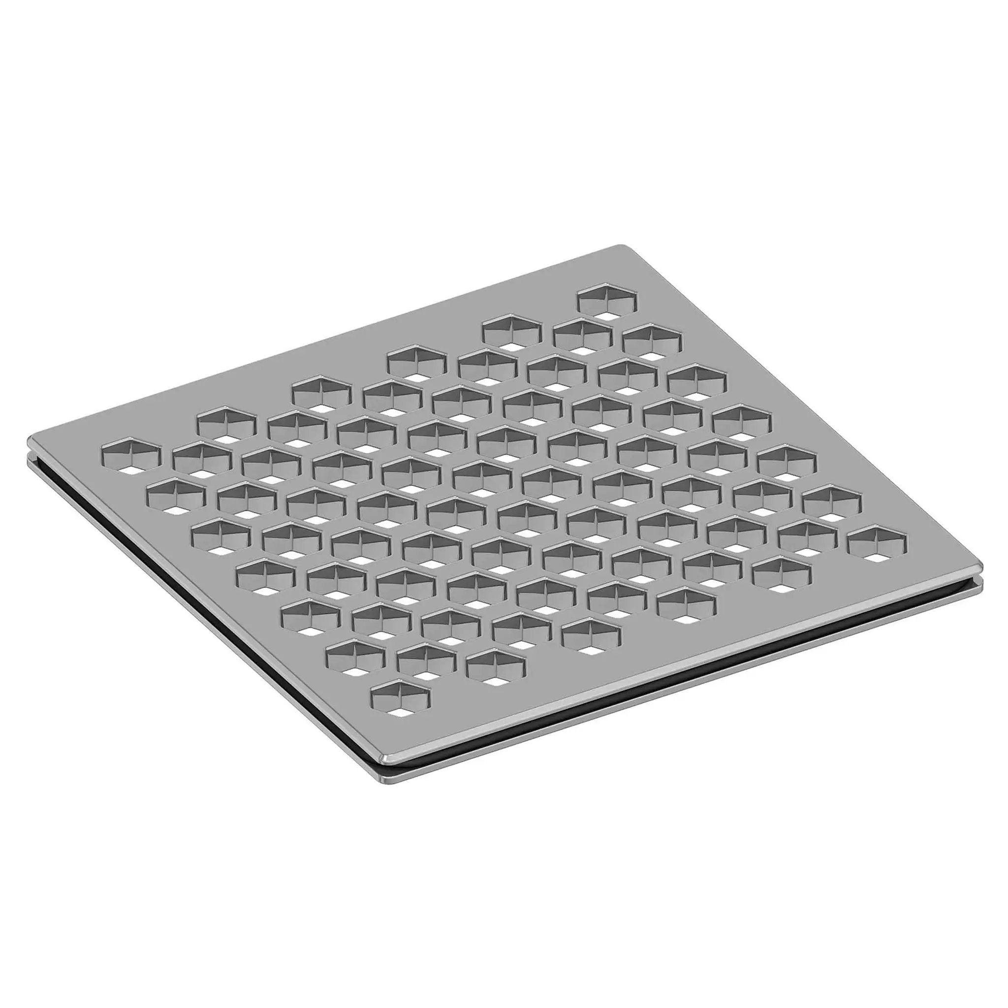 polished chrome shower drain