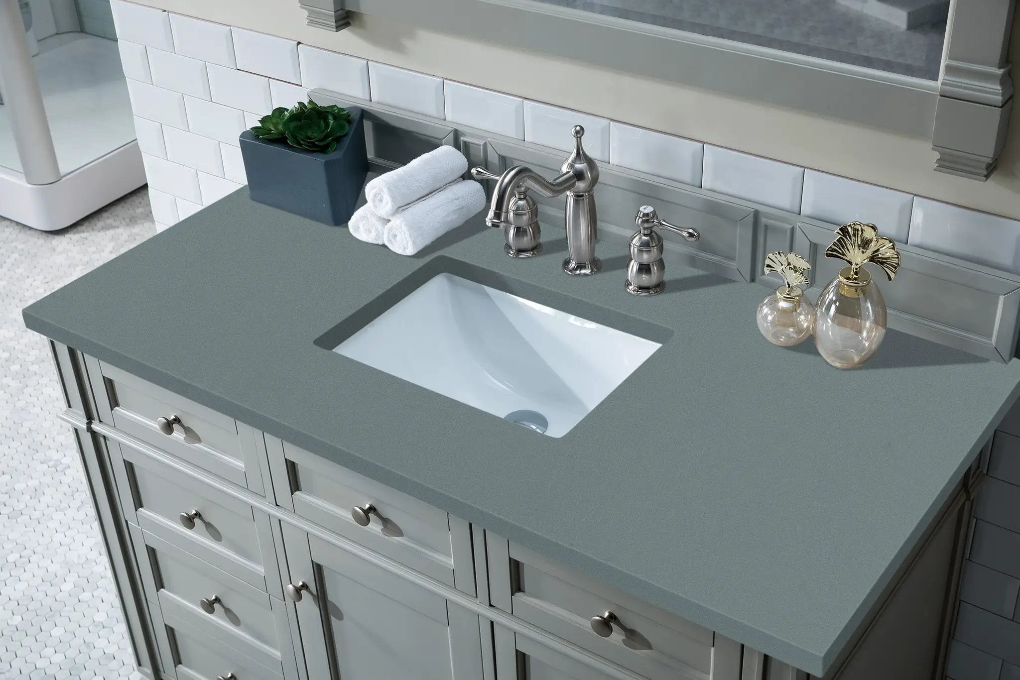 urban gray vanity