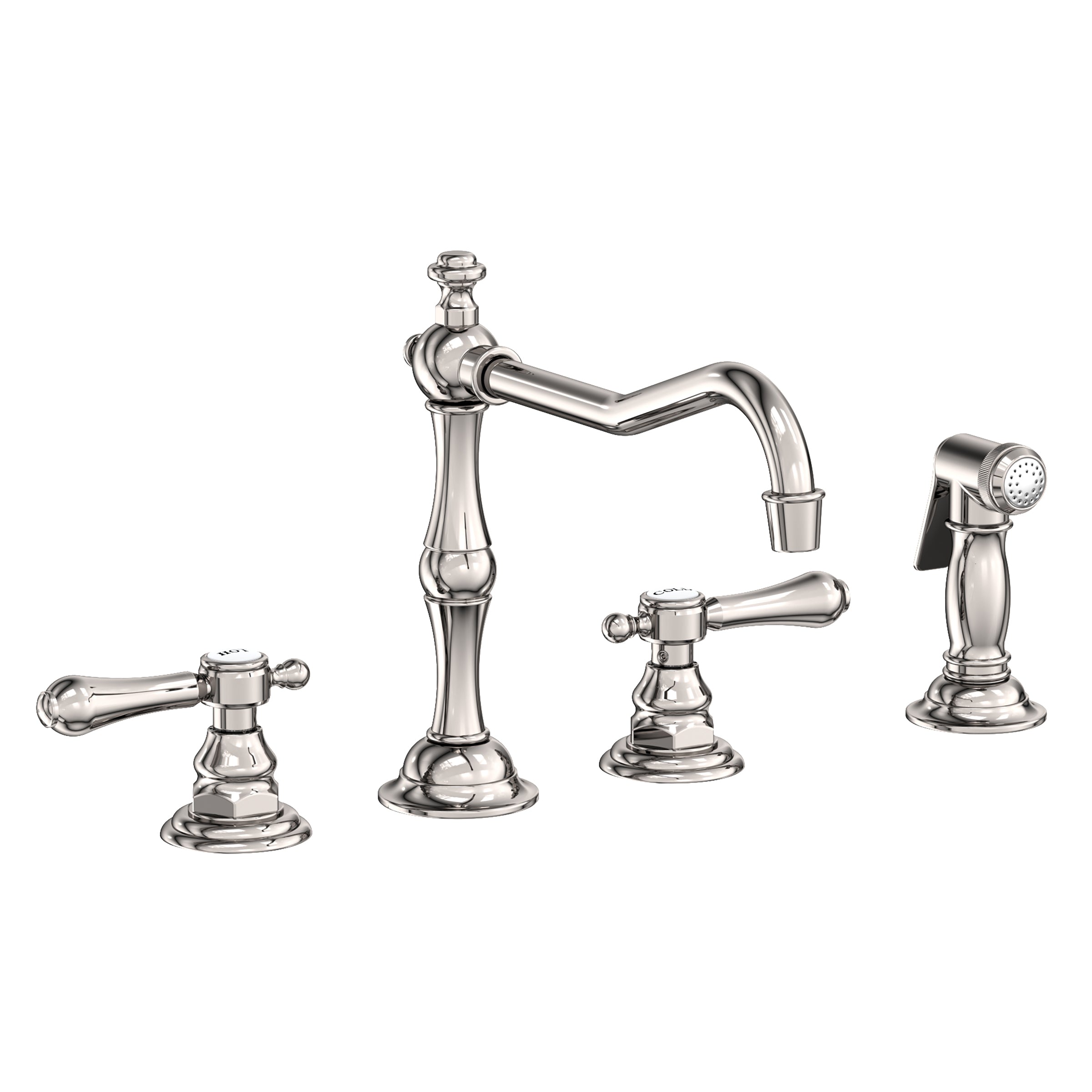 Newport Brass Chesterfield Kitchen Faucet with Side Spray