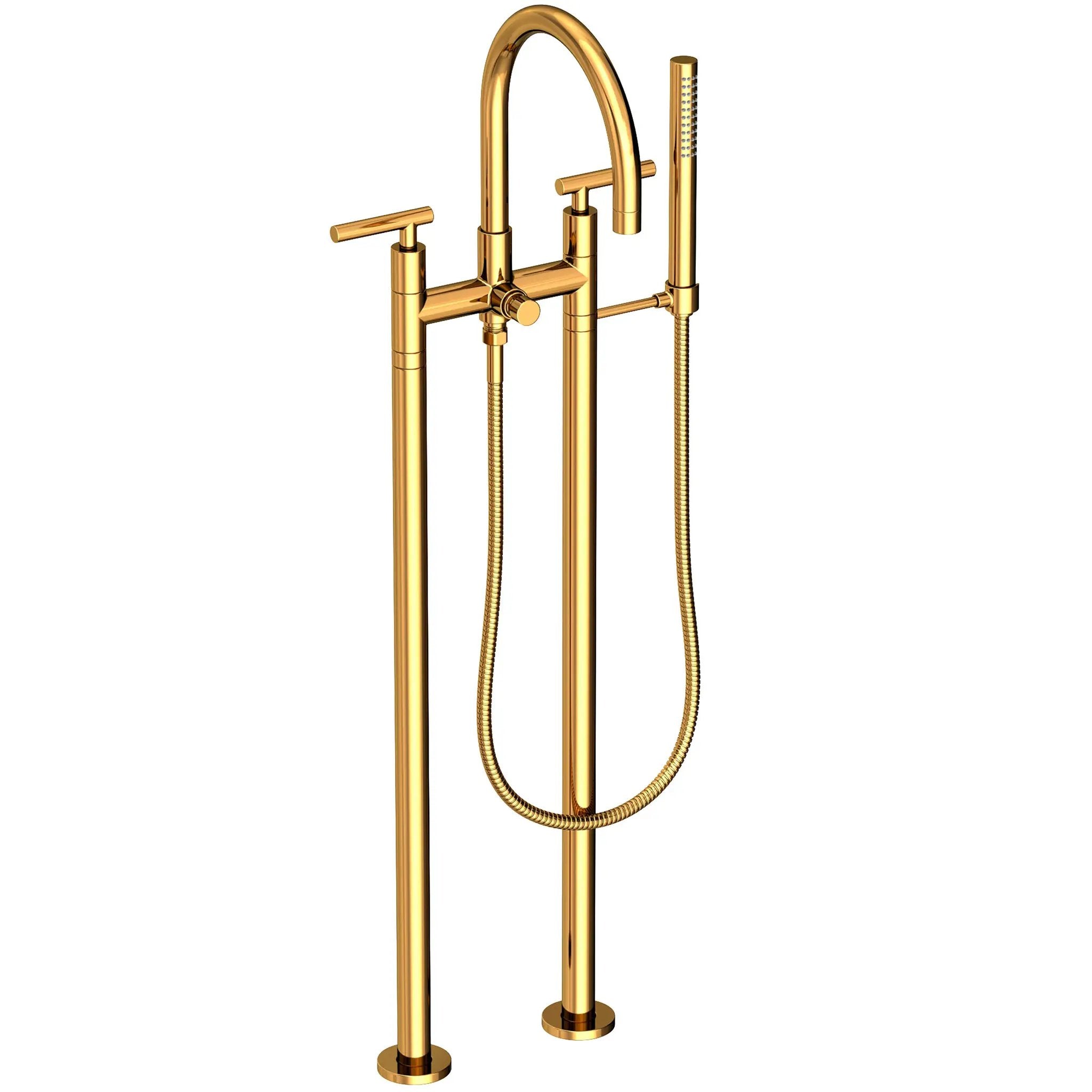 Newport Brass East Linear Exposed Tub & Hand Shower Set w/Risers by Newport Brass