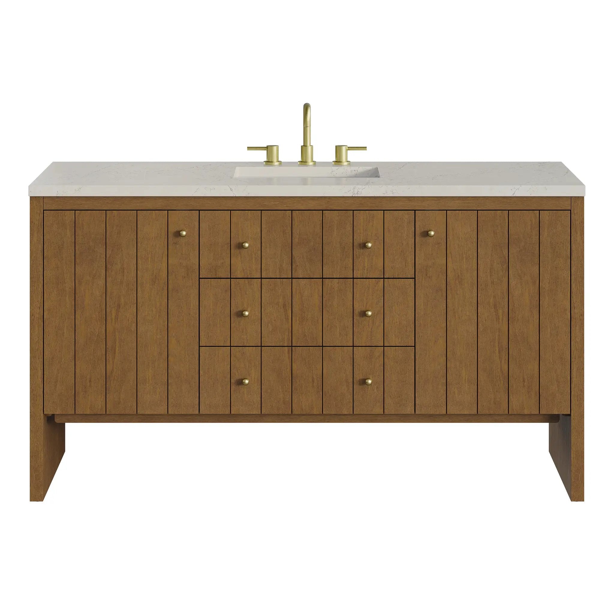 James Martin Hudson 60" Single Vanity Set - Honey Oak by James Martin Vanities