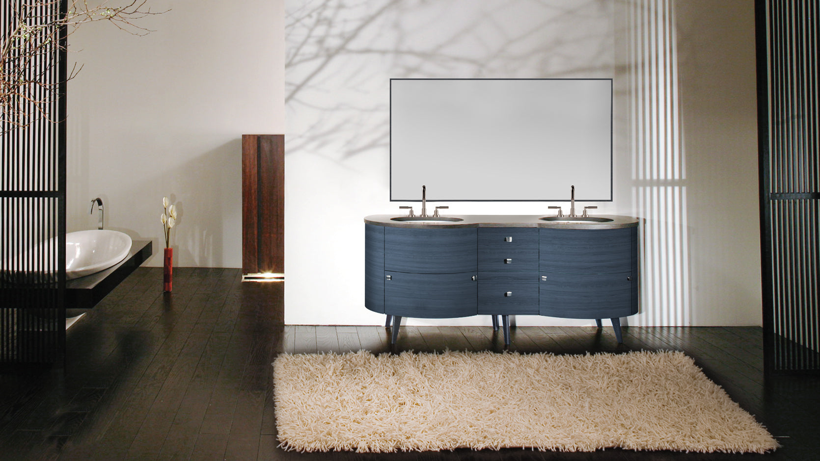 horizon blue vanity