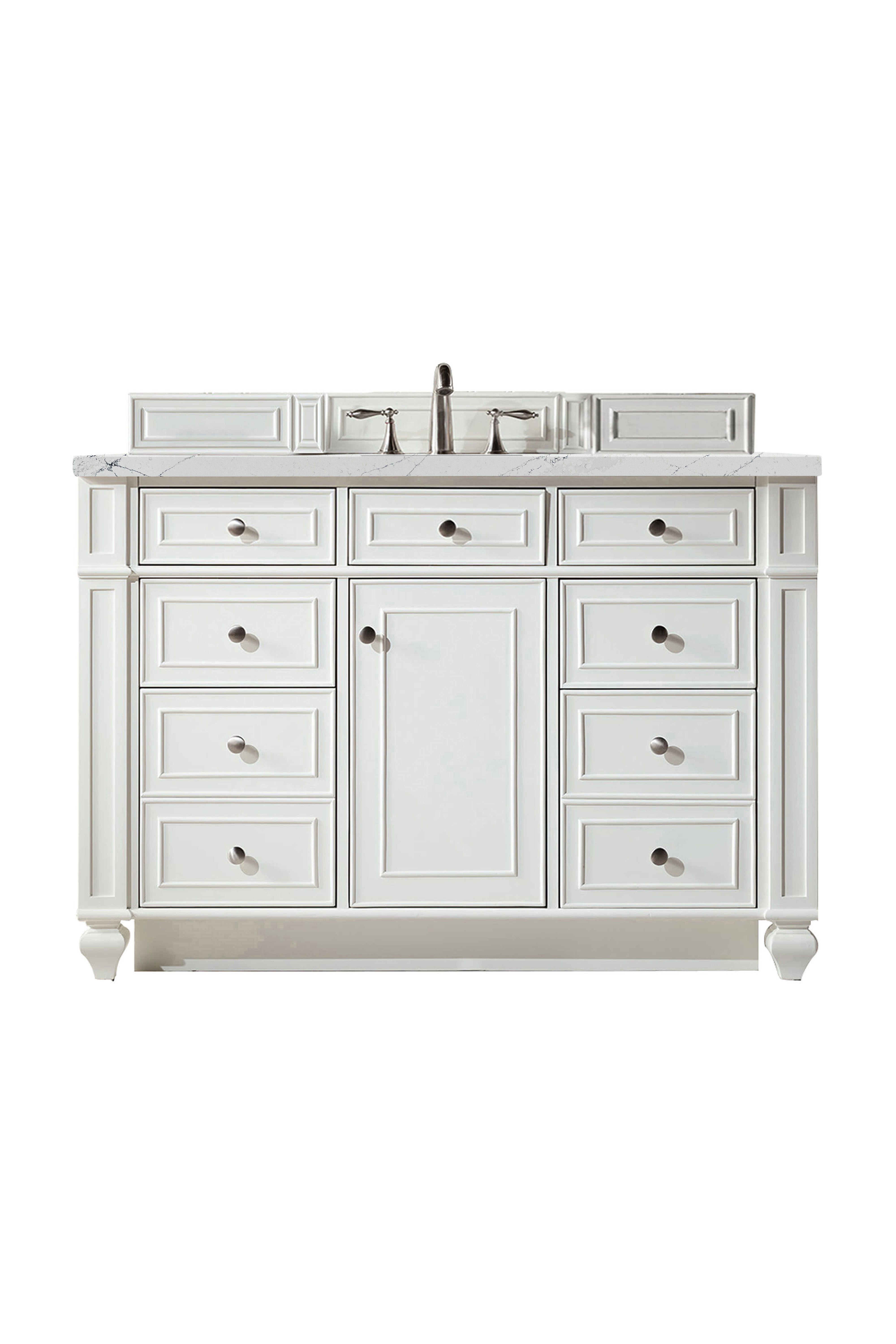 James Martin Vanities Bristol 48" Single Vanity - Bright White