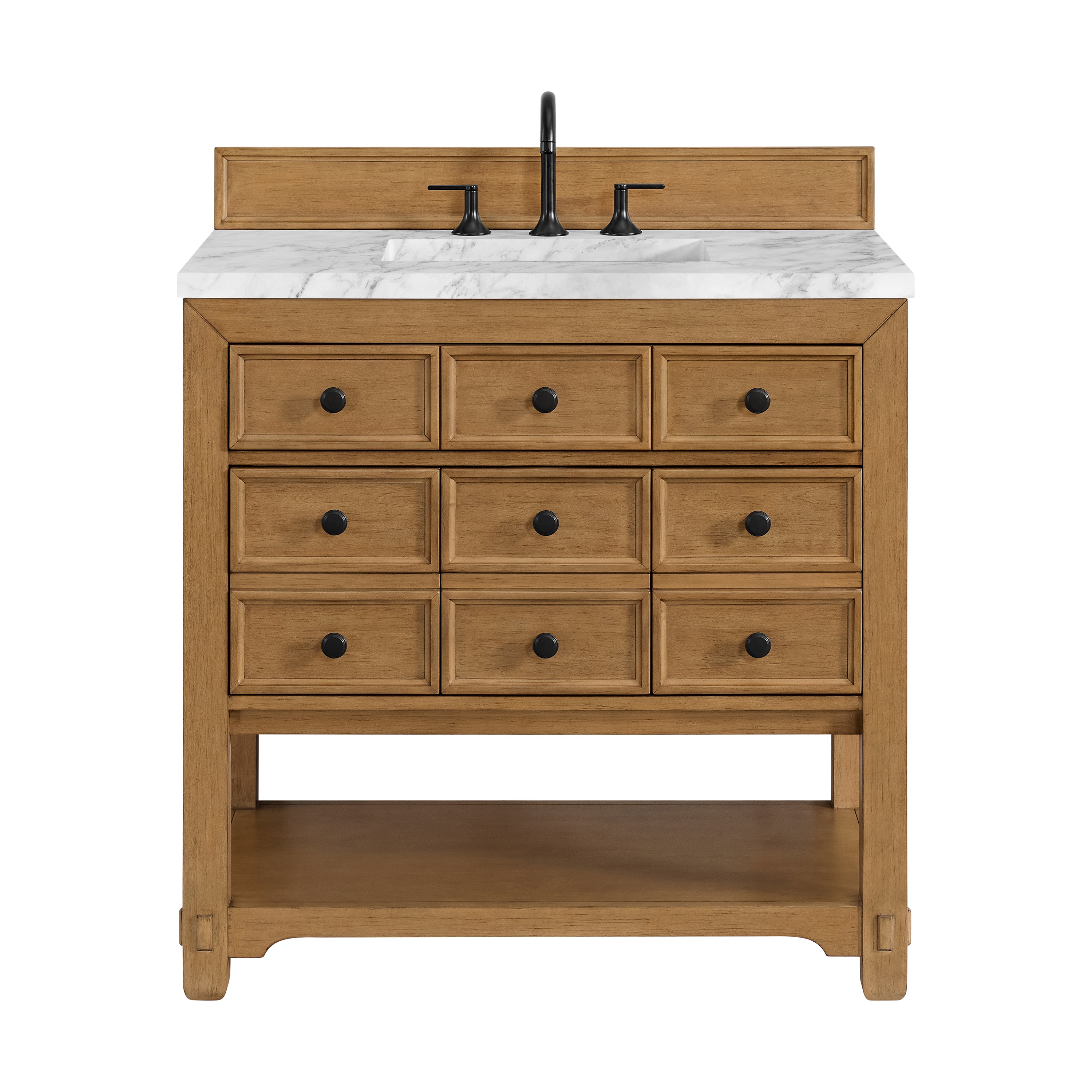 James Martin Vanities Malibu 36" Single Vanity - Amber Birch