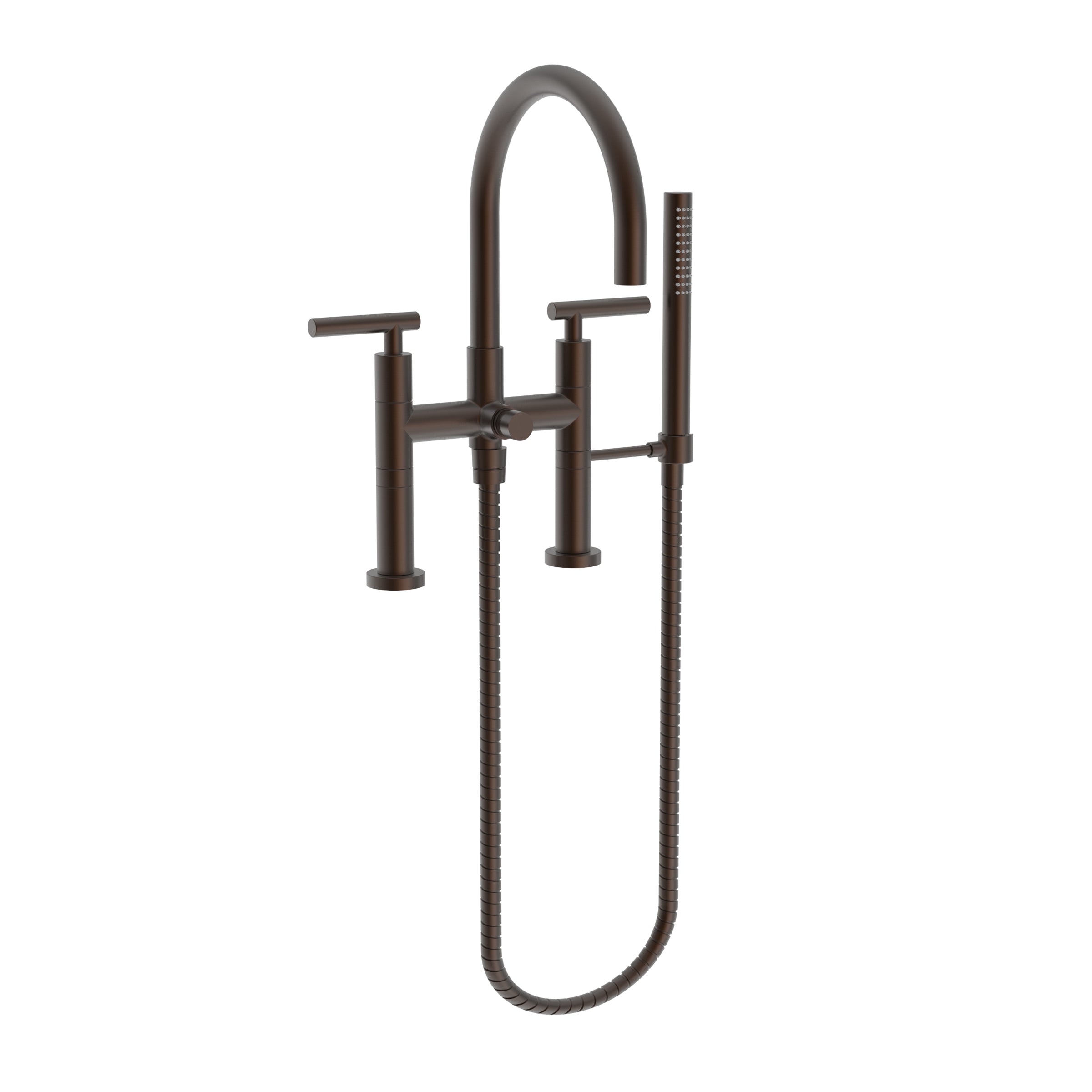 Newport Brass East Linear Exposed Tub & Hand Shower Set - Deck Mount