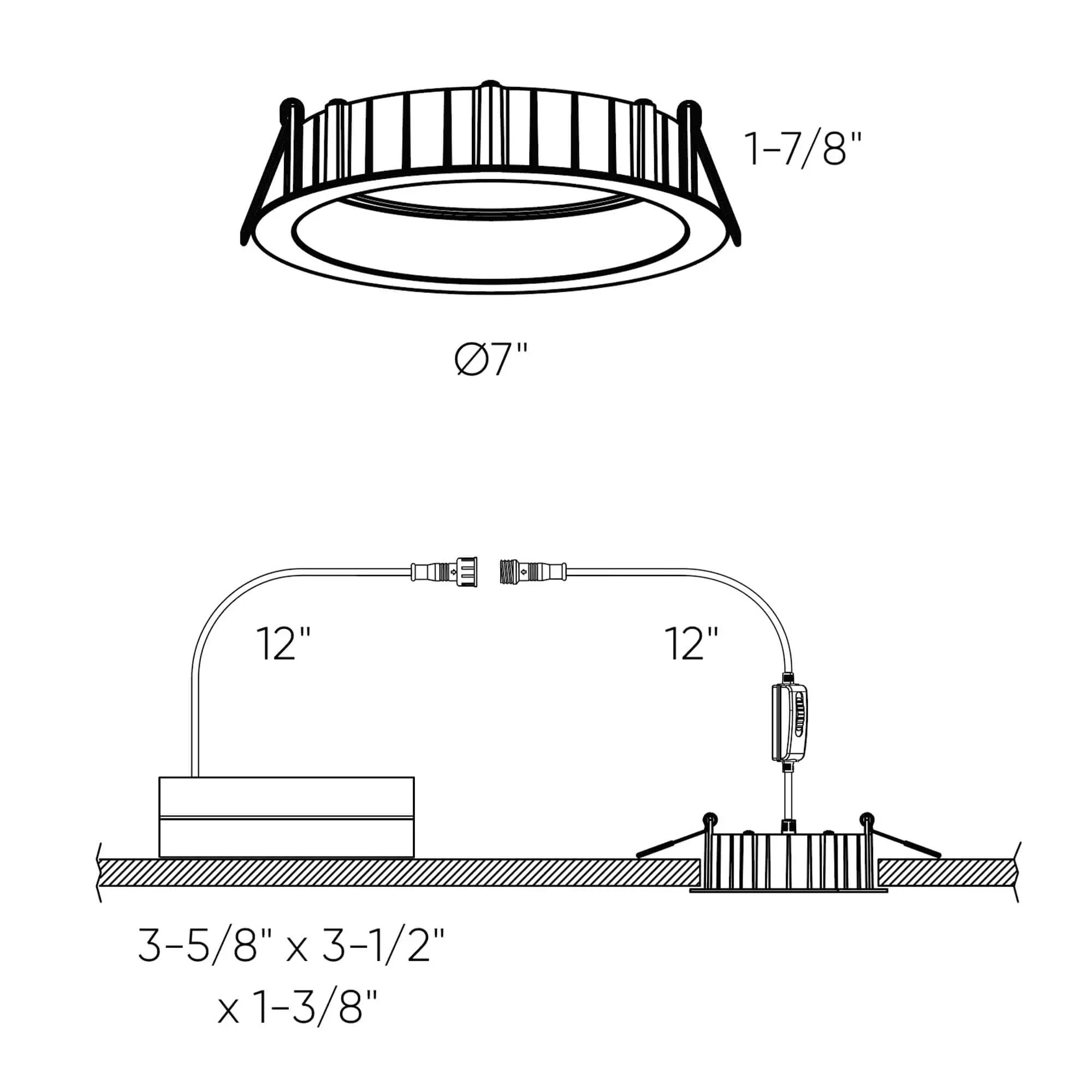 white recessed
