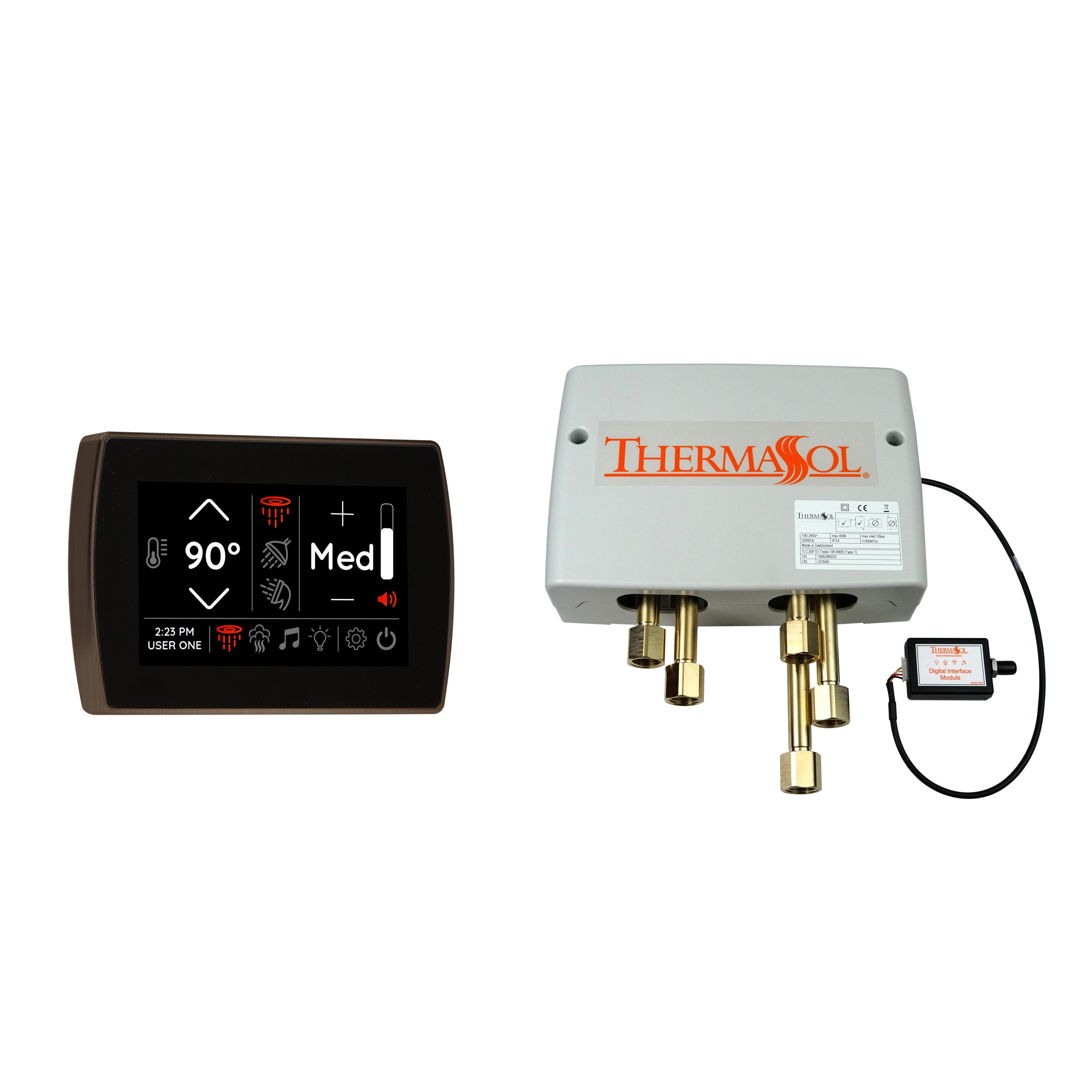 Thermasol Digital Shower Package with Flushmount SignaTouch by Thermasol
