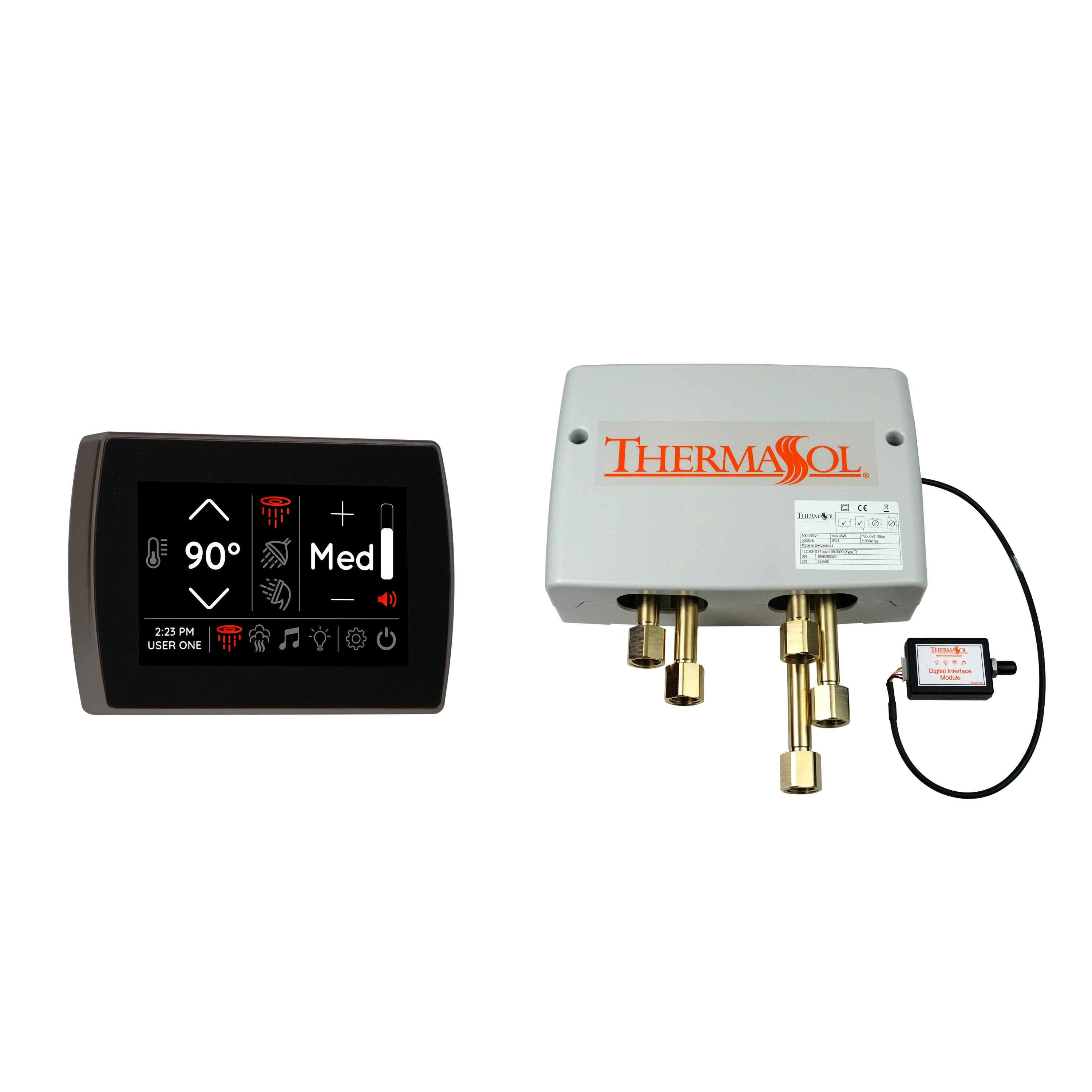 Thermasol Digital Shower Package with Flushmount SignaTouch by Thermasol