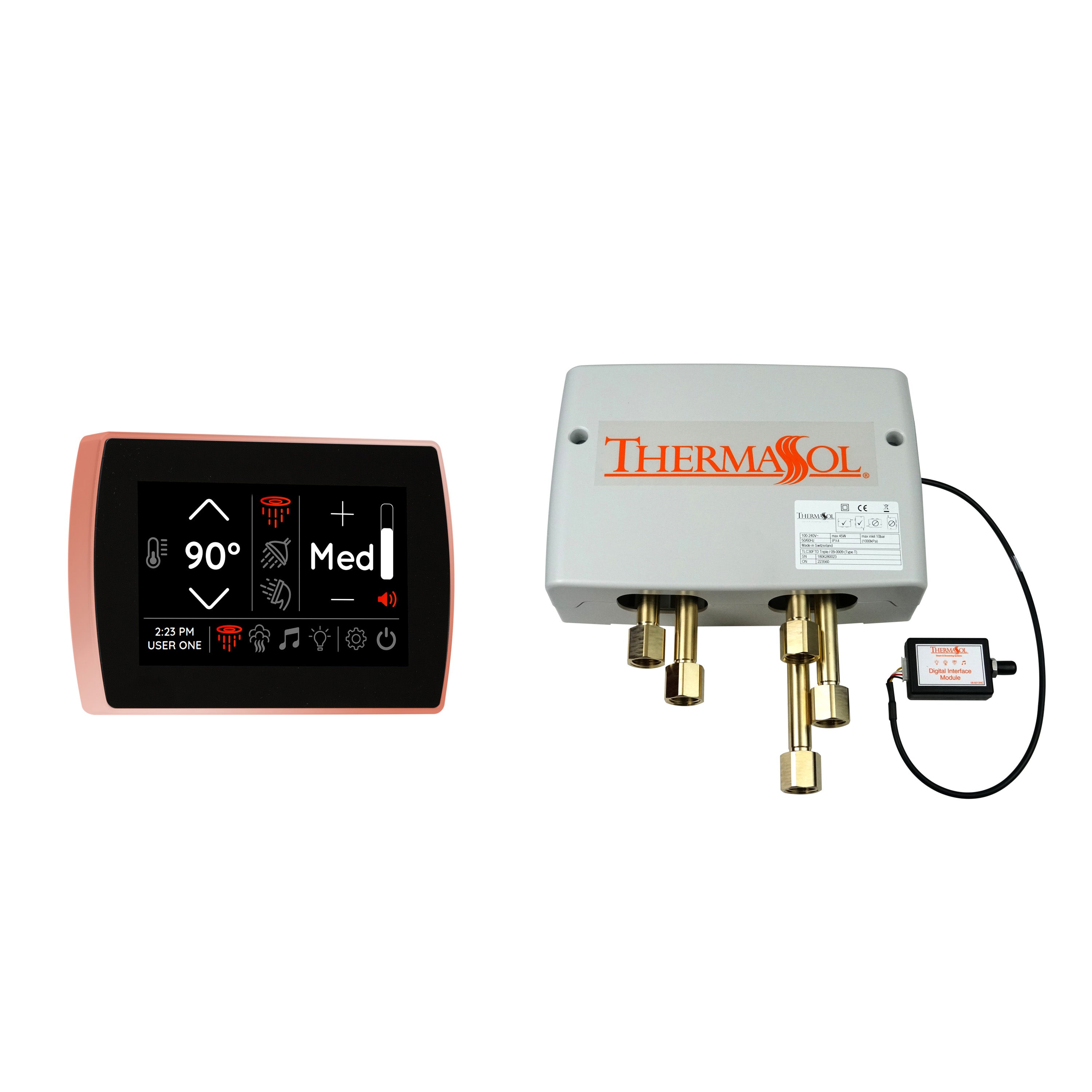 Thermasol Digital Shower Package with Flushmount SignaTouch by Thermasol