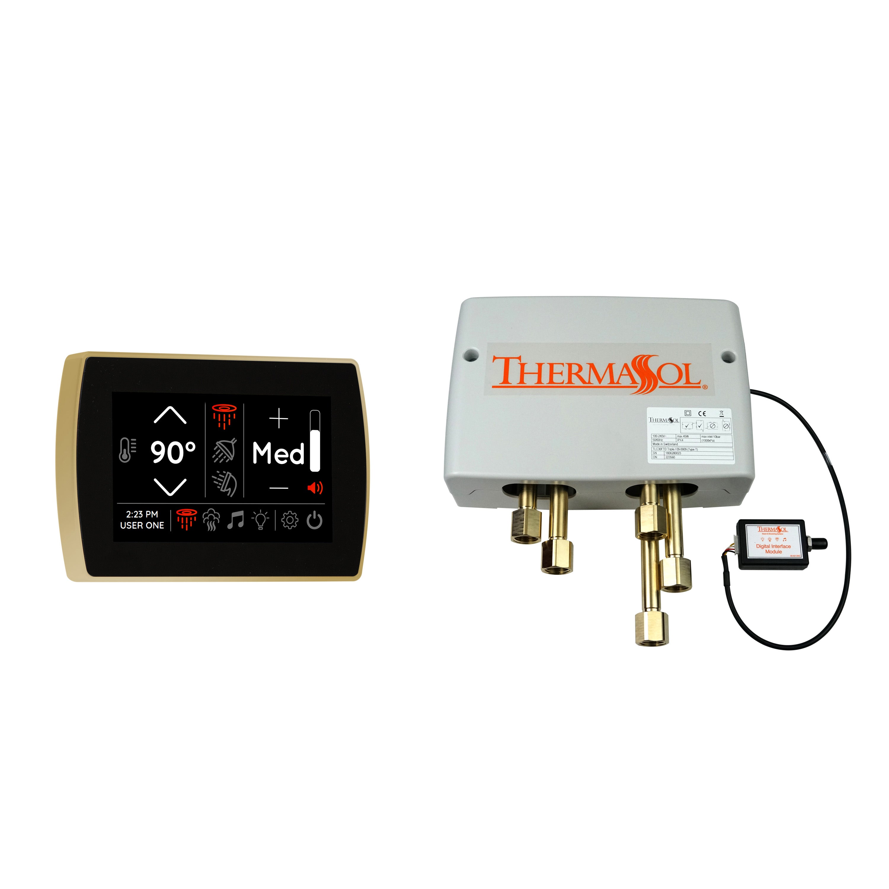 Thermasol Digital Shower Package with Flushmount SignaTouch by Thermasol