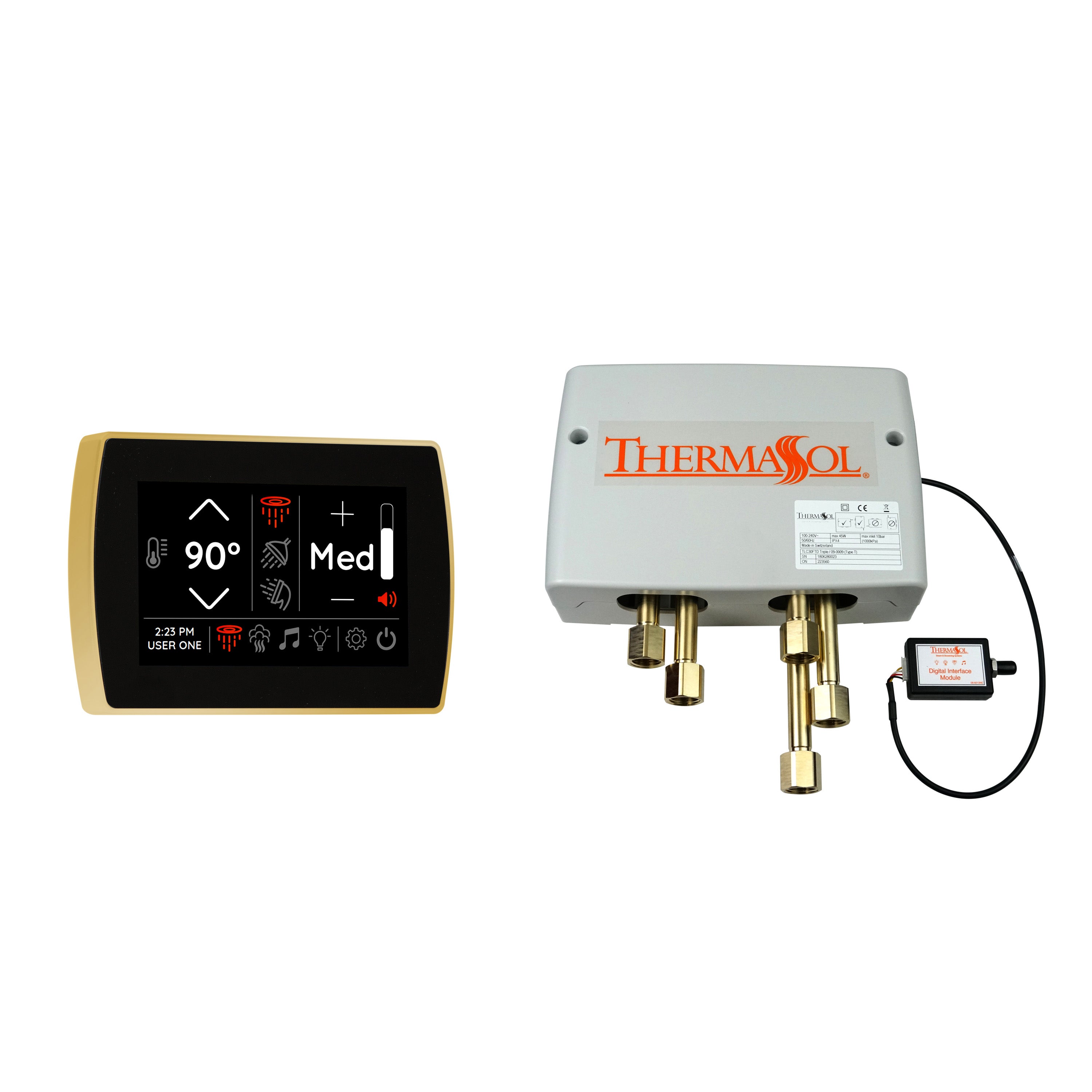 Thermasol Digital Shower Package with Flushmount SignaTouch by Thermasol