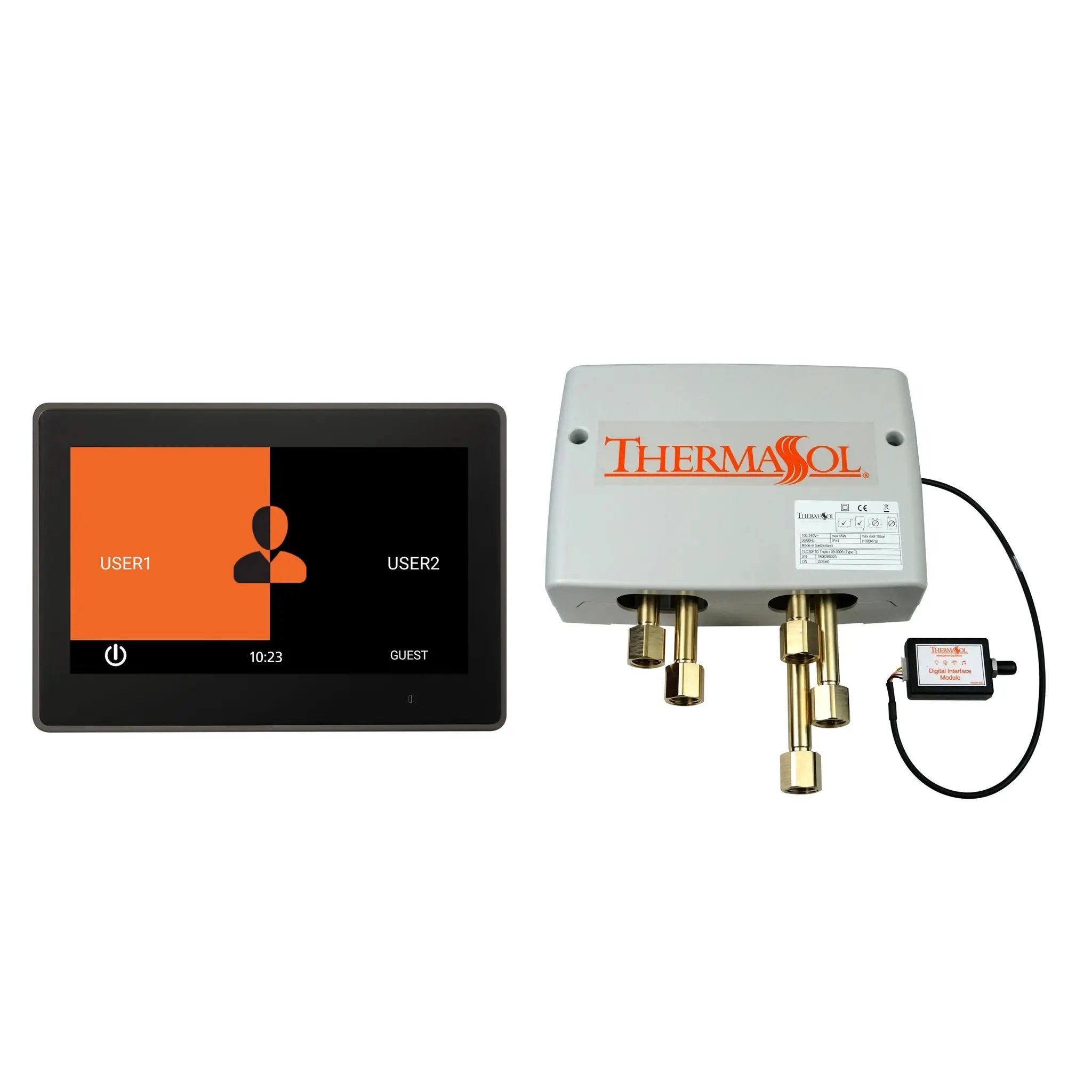 Thermasol Digital Shower Package with 10" ThermaTouch Trim Upgraded by Thermasol