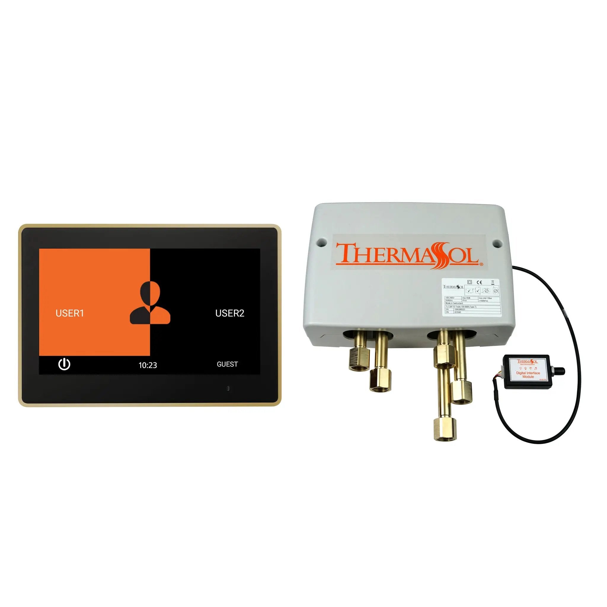 Thermasol Digital Shower Package with 10" ThermaTouch Trim Upgraded by Thermasol
