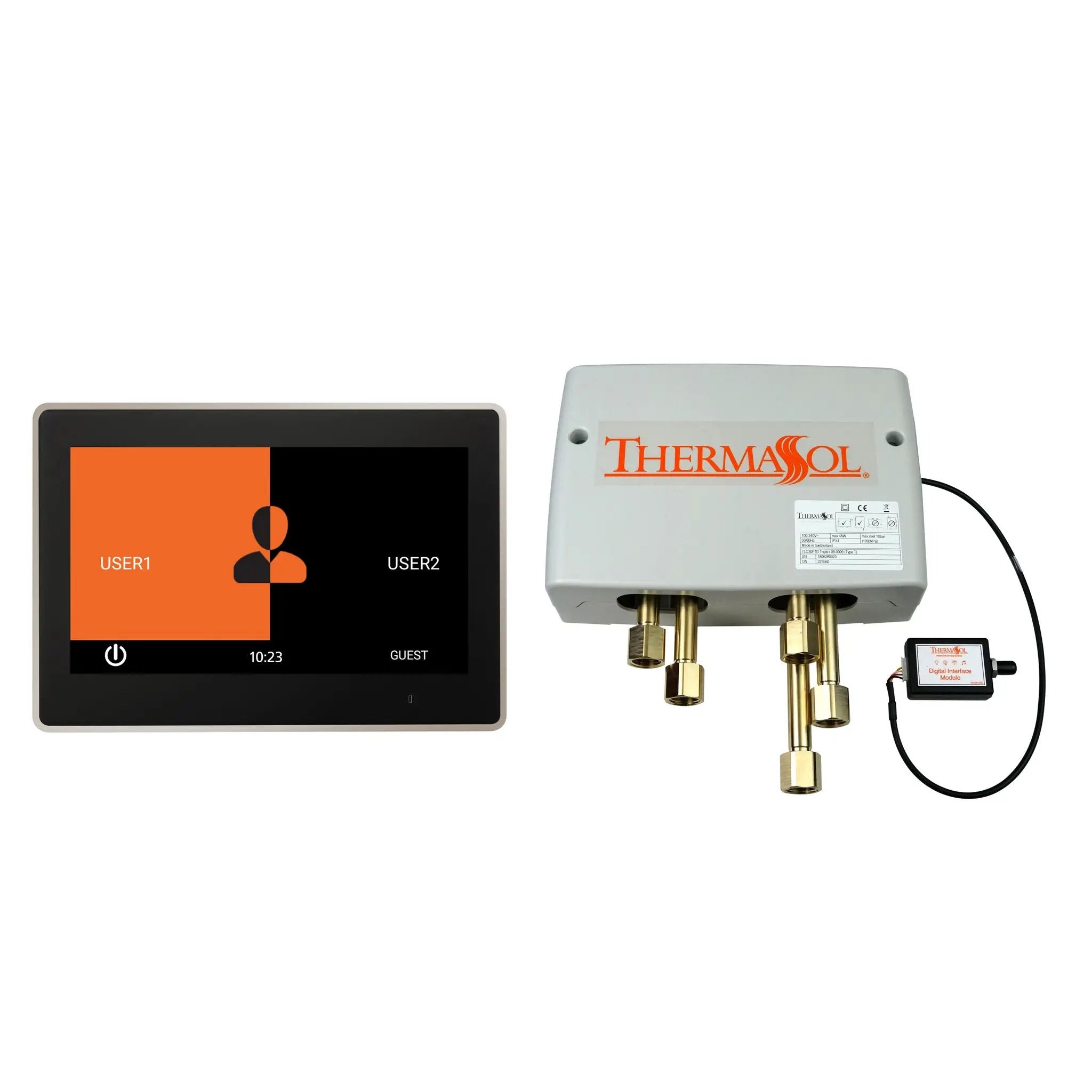 Thermasol Digital Shower Package with 10" ThermaTouch Trim Upgraded by Thermasol