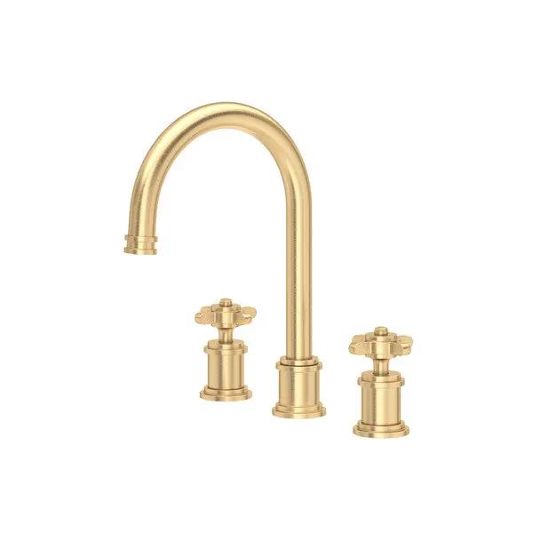Rohl Perrin & Rowe Armstrong Widespread Lavatory Faucet with C-Spout by Rohl