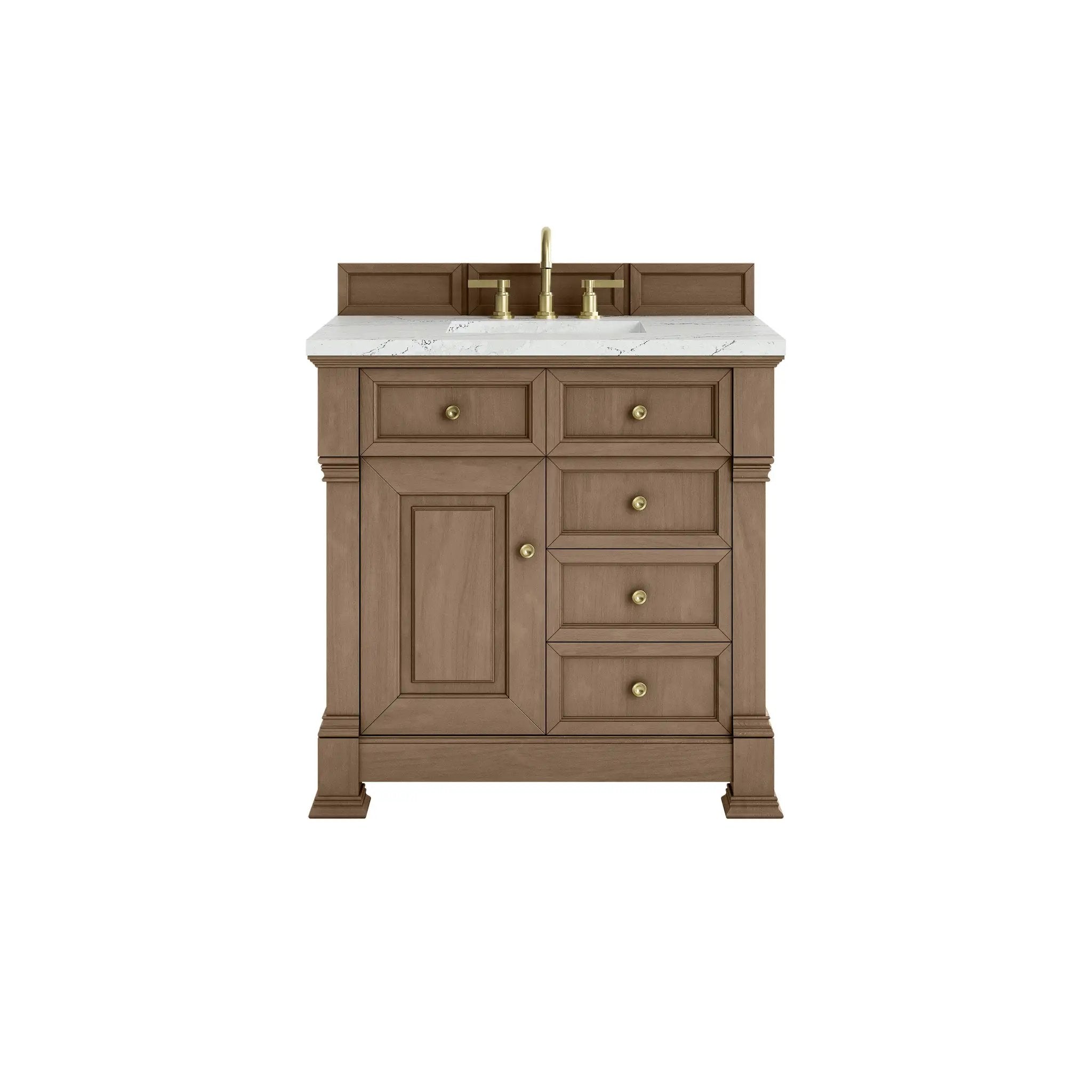 James Martin Brookfield 36" Single Vanity Set - Pecan by James Martin Vanities