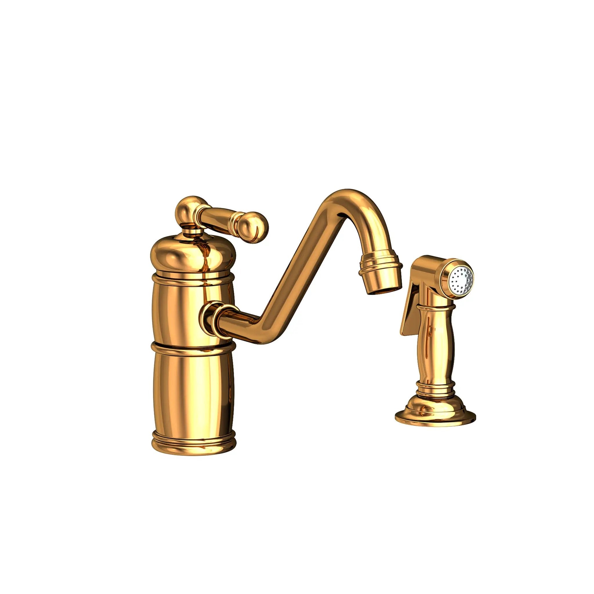 Newport Brass Nadya Single Handle Kitchen Faucet with Side Spray by Newport Brass