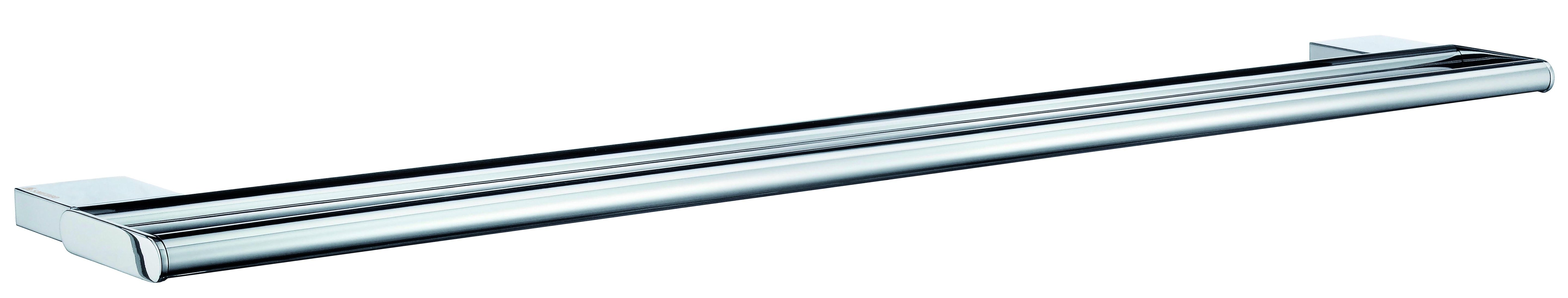 polished chrome towel rail