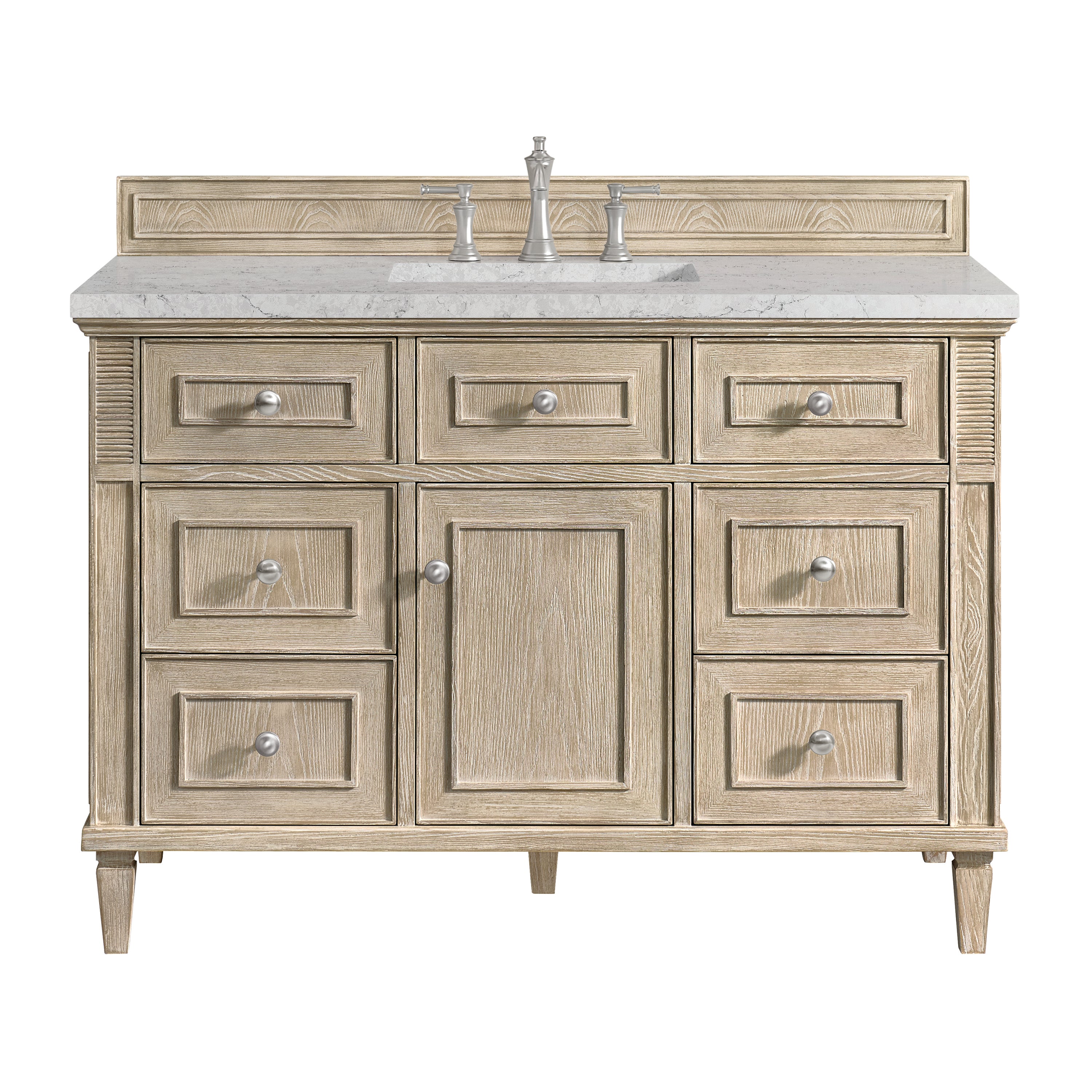 James Martin Vanities Lorelai 48" Single Vanity - Whitewashed Oak