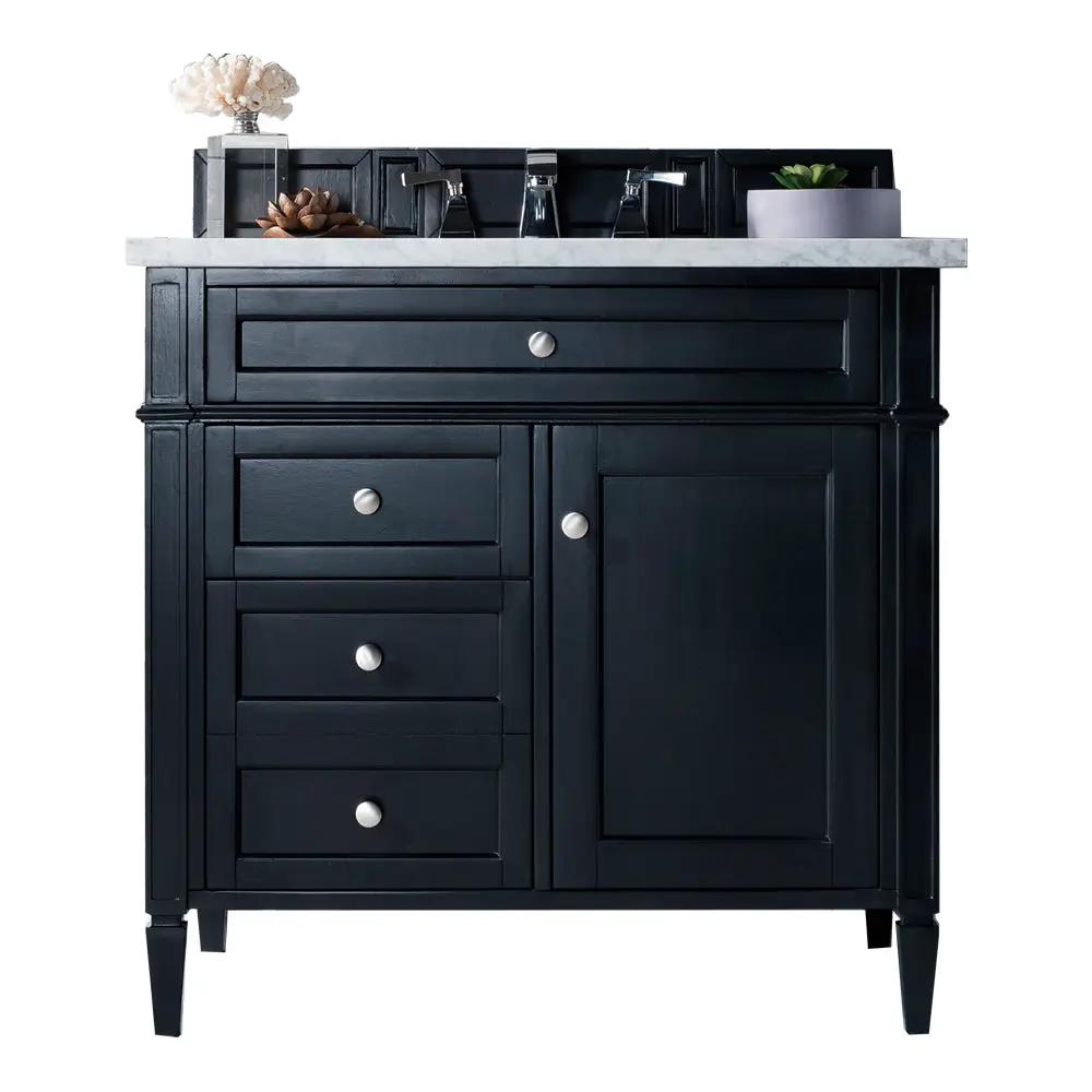 James Martin Brittany 36" Single Vanity Set - Black Onyx by James Martin Vanities