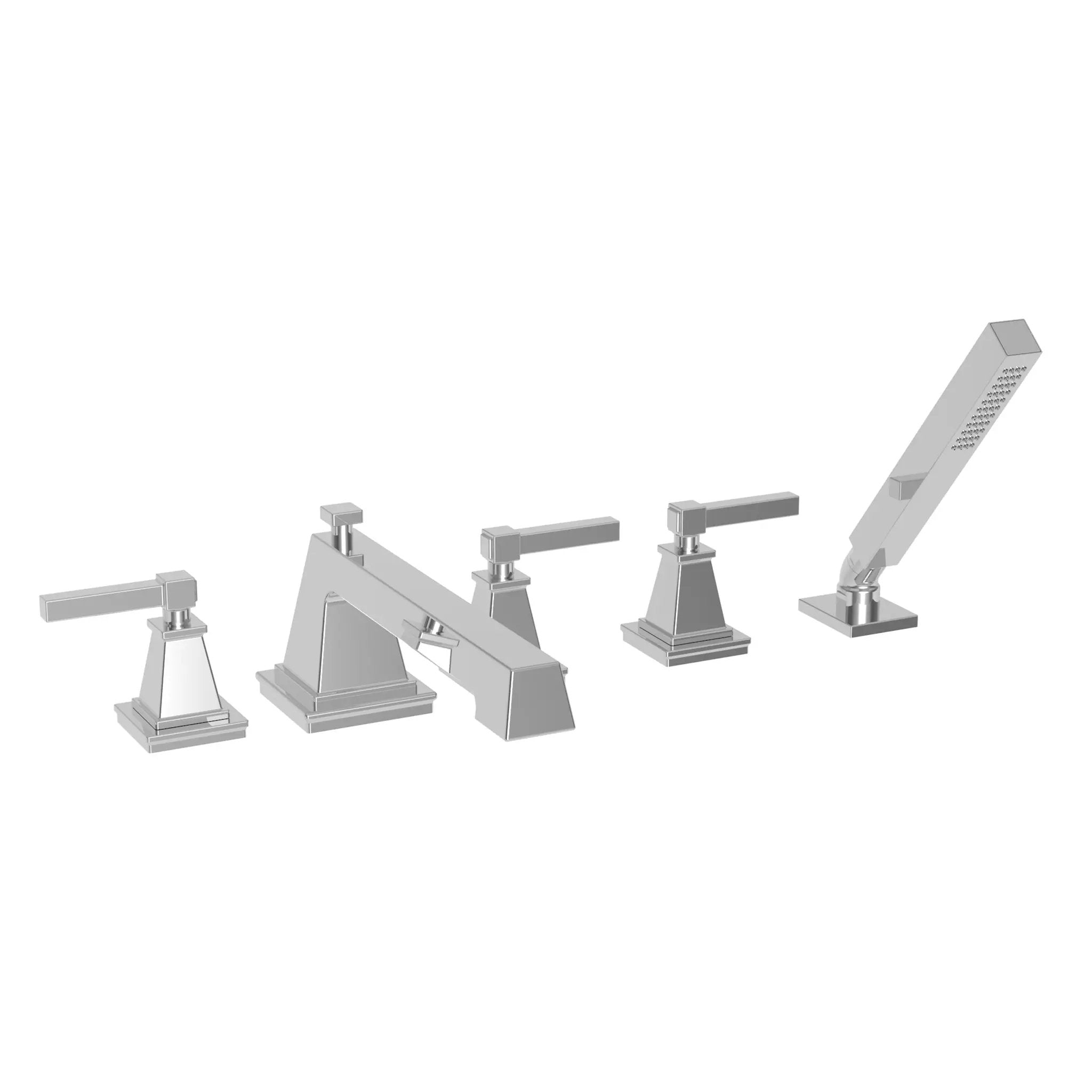 polished chrome tub faucet