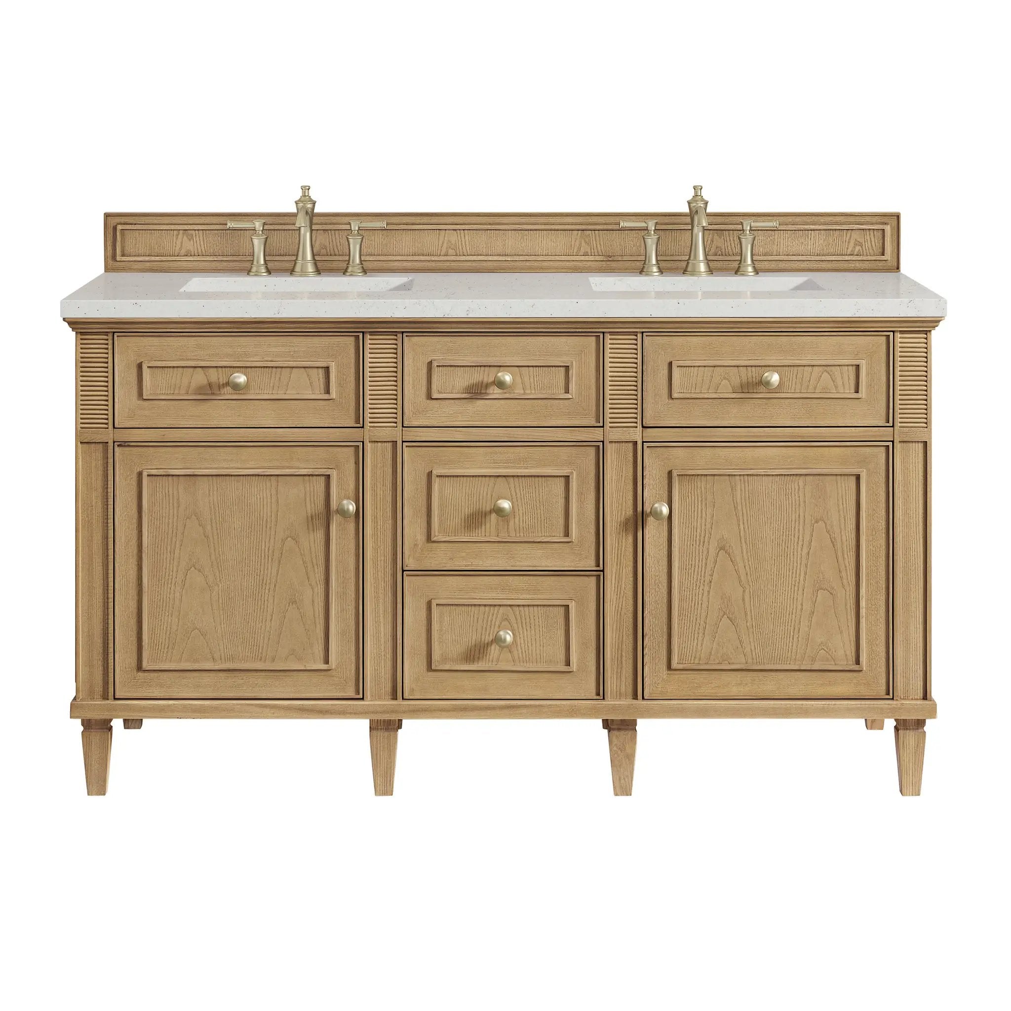 James Martin Lorelai 60" Double Vanity Set - Light Natural Oak by James Martin Vanities