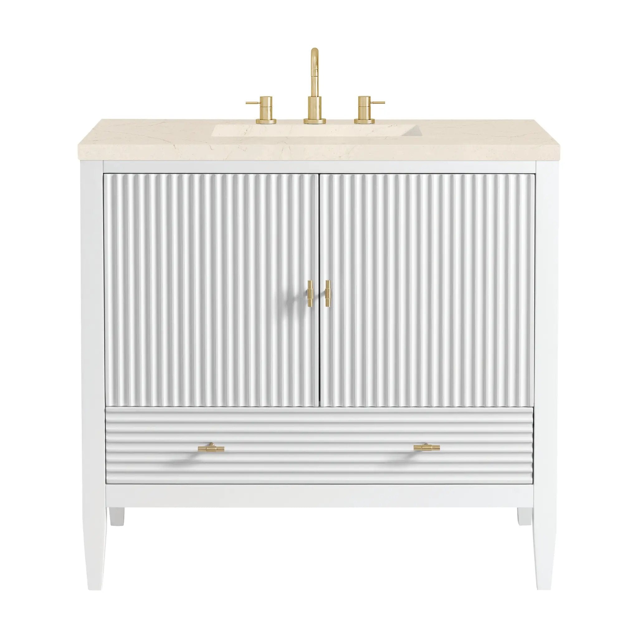James Martin Myrrin 36" Vanity Set - Bright White by James Martin Vanities