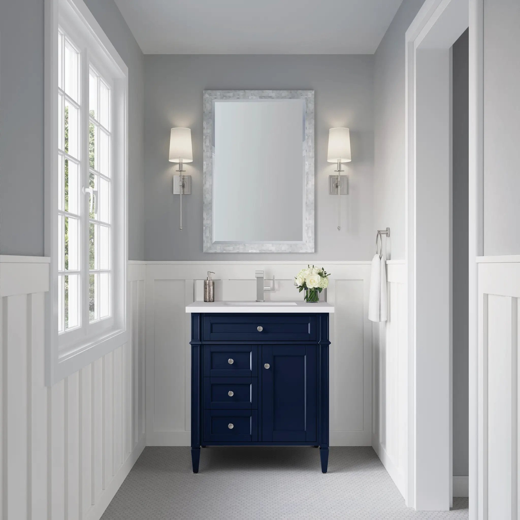 victory blue vanity