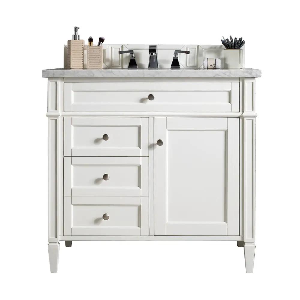 James Martin Brittany 36" Single Vanity Set - Bright White by James Martin Vanities