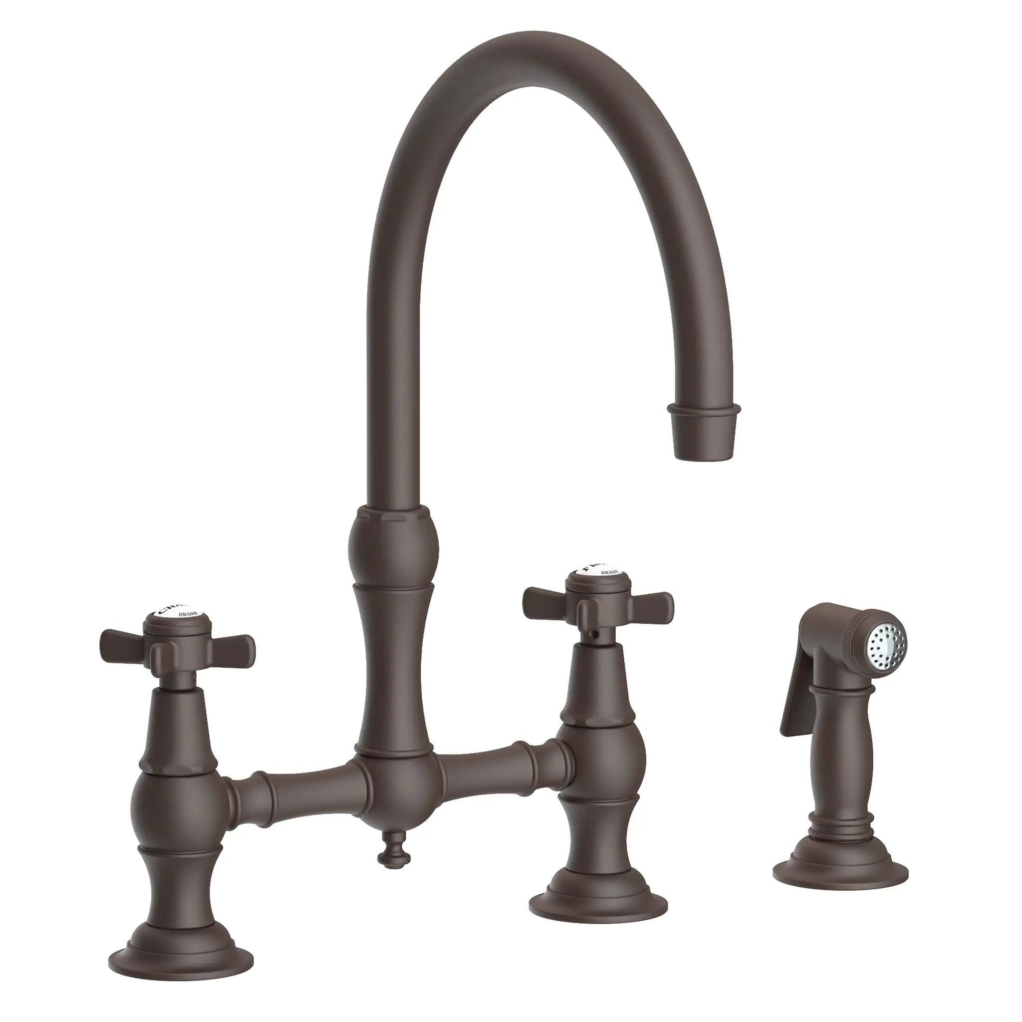 Newport Brass Fairfield Kitchen Bridge Faucet with Side Spray by Newport Brass