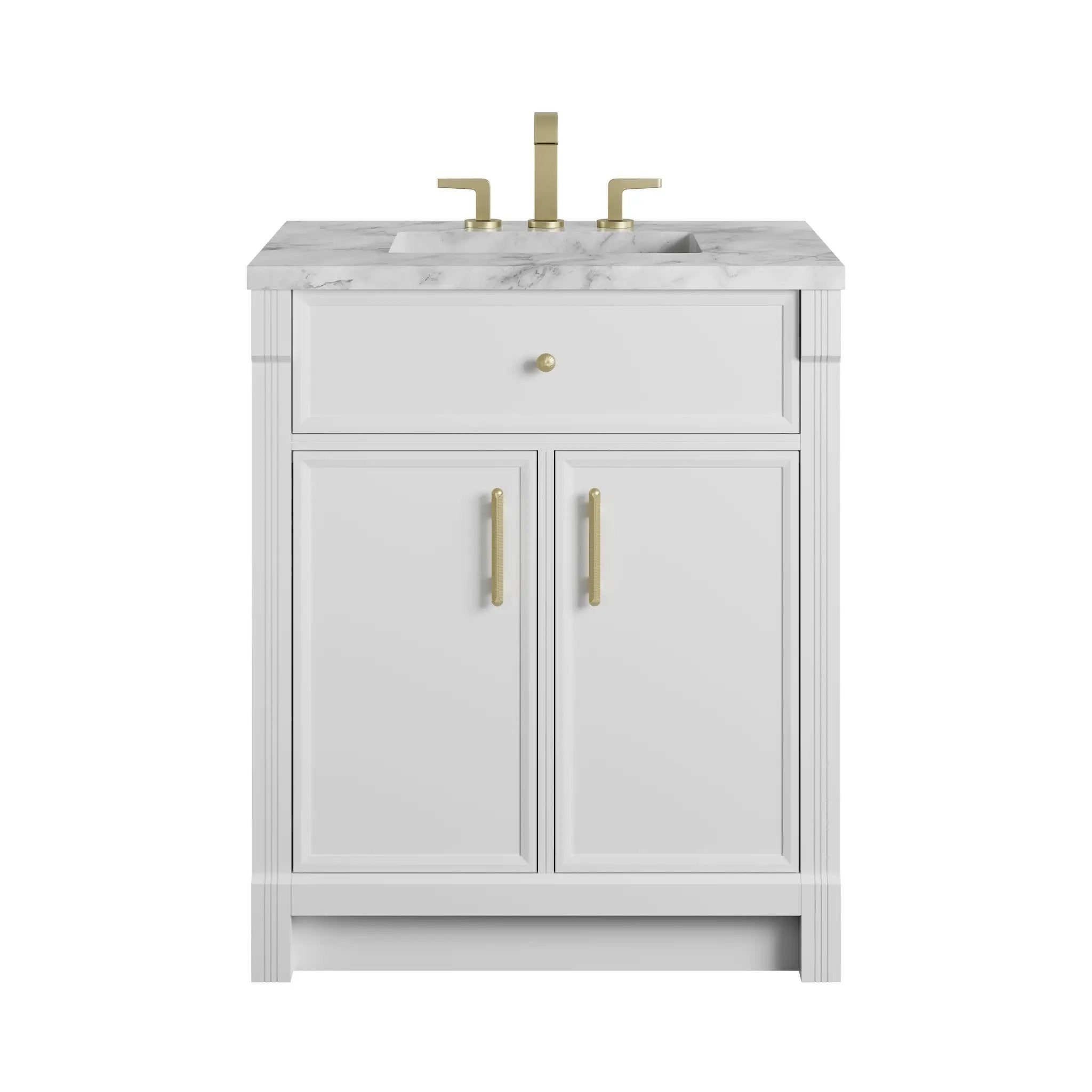 James Martin Bellshire 30" Single Vanity Set - Bright White by James Martin Vanities