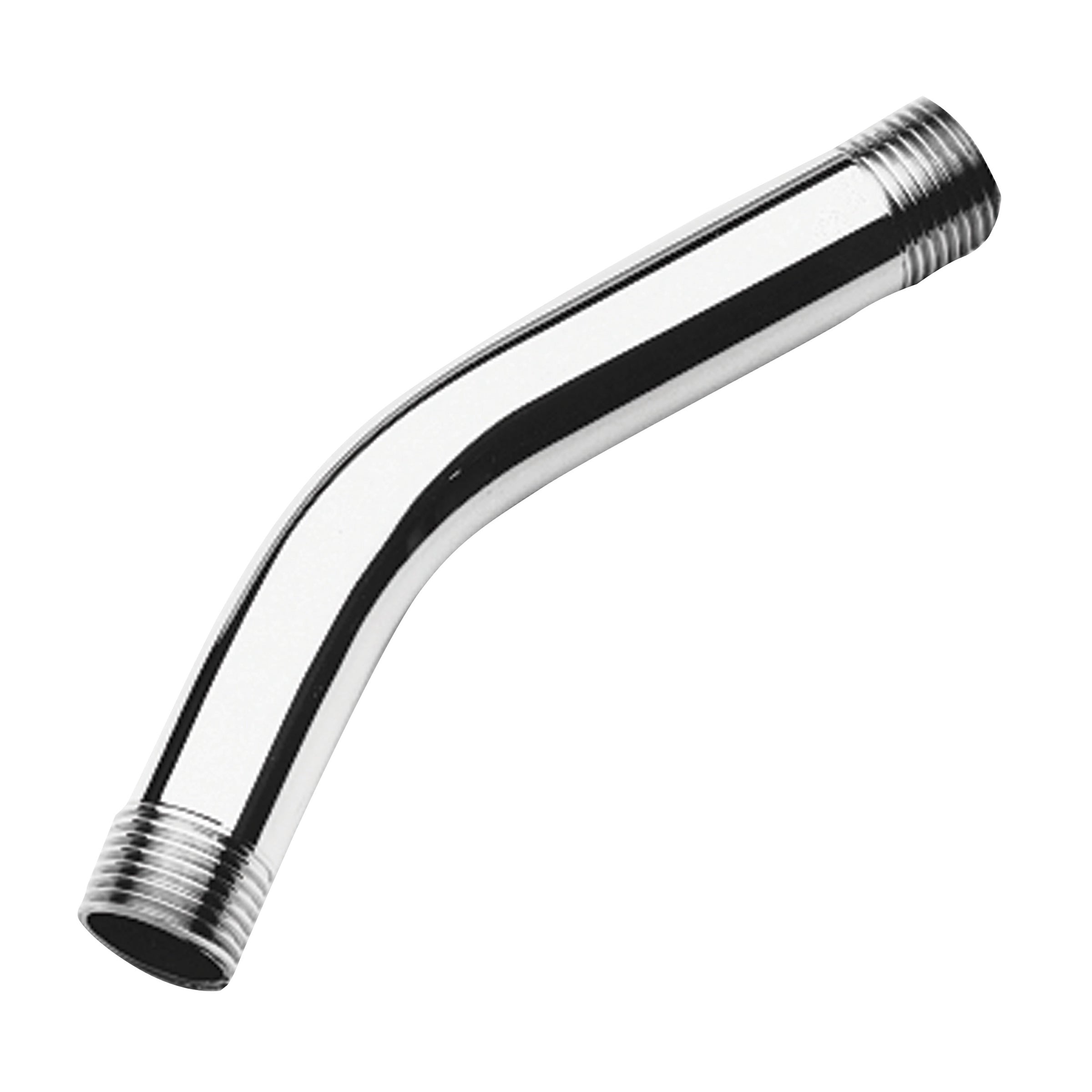 polished chrome shower arm