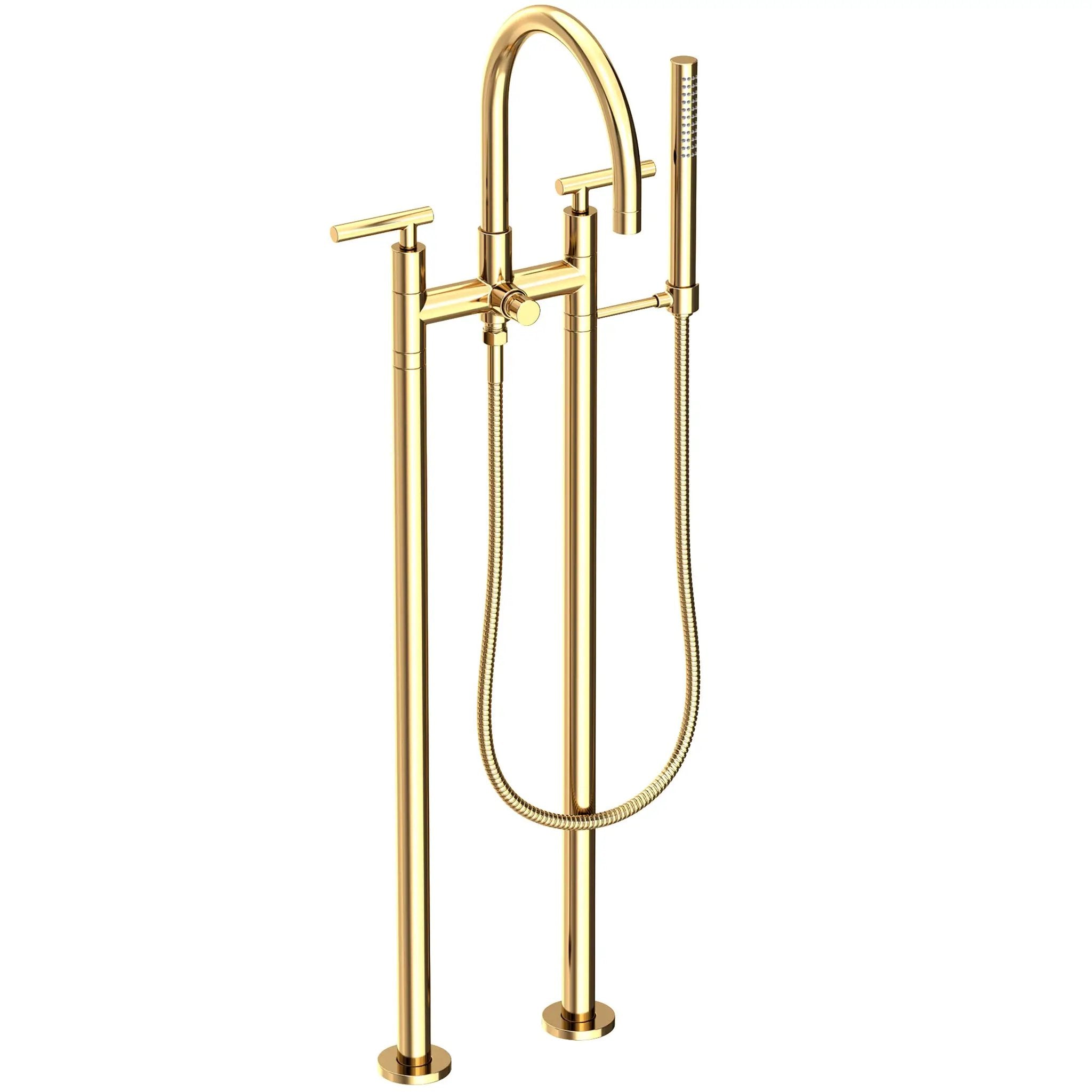 Newport Brass East Linear Exposed Tub & Hand Shower Set w/Risers by Newport Brass