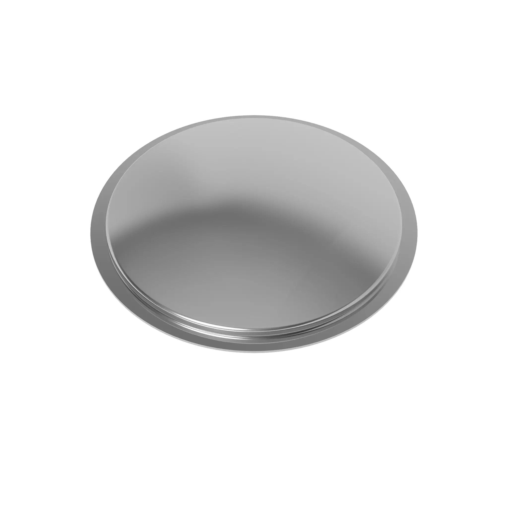 polished chrome hole cover