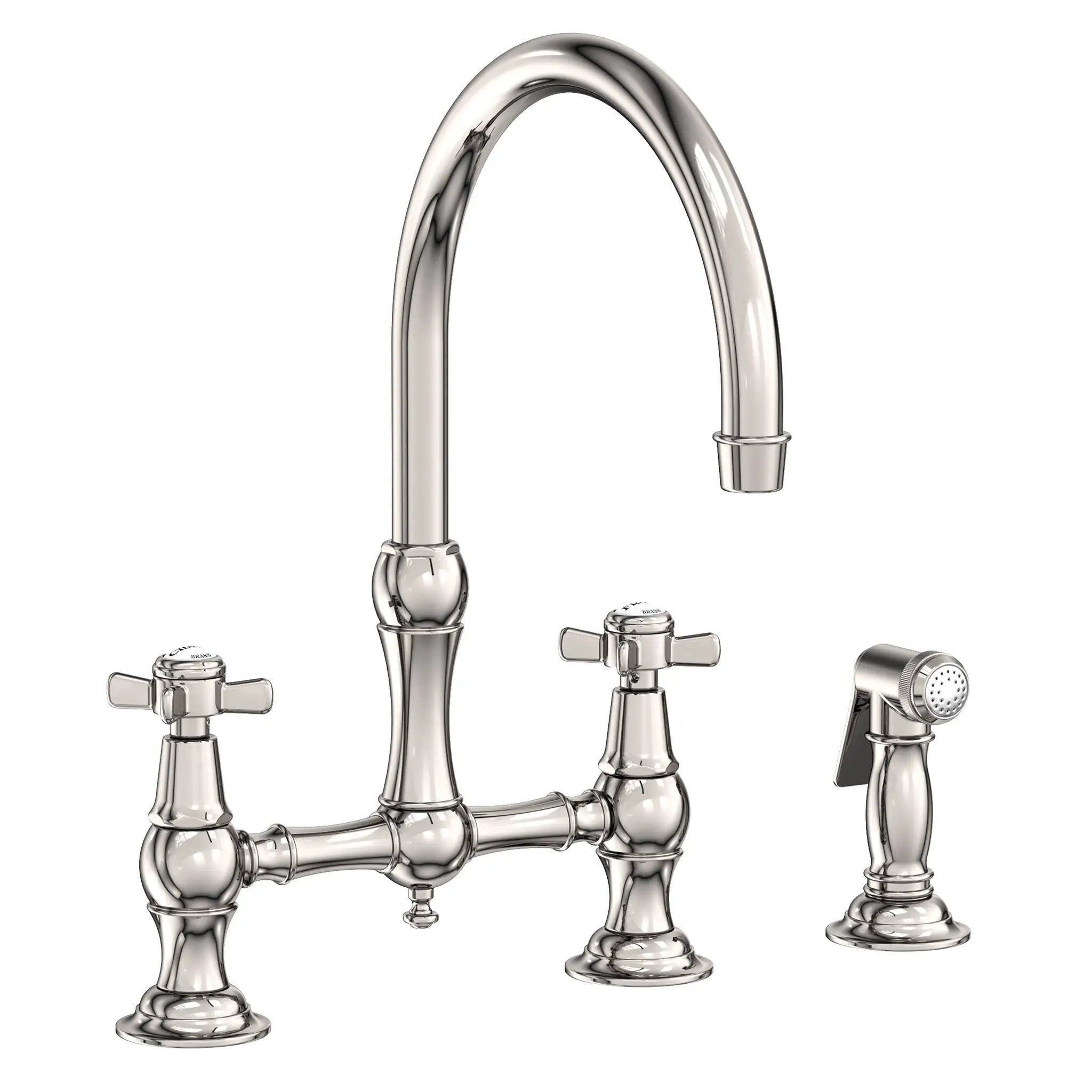 Newport Brass Fairfield Kitchen Bridge Faucet with Side Spray by Newport Brass