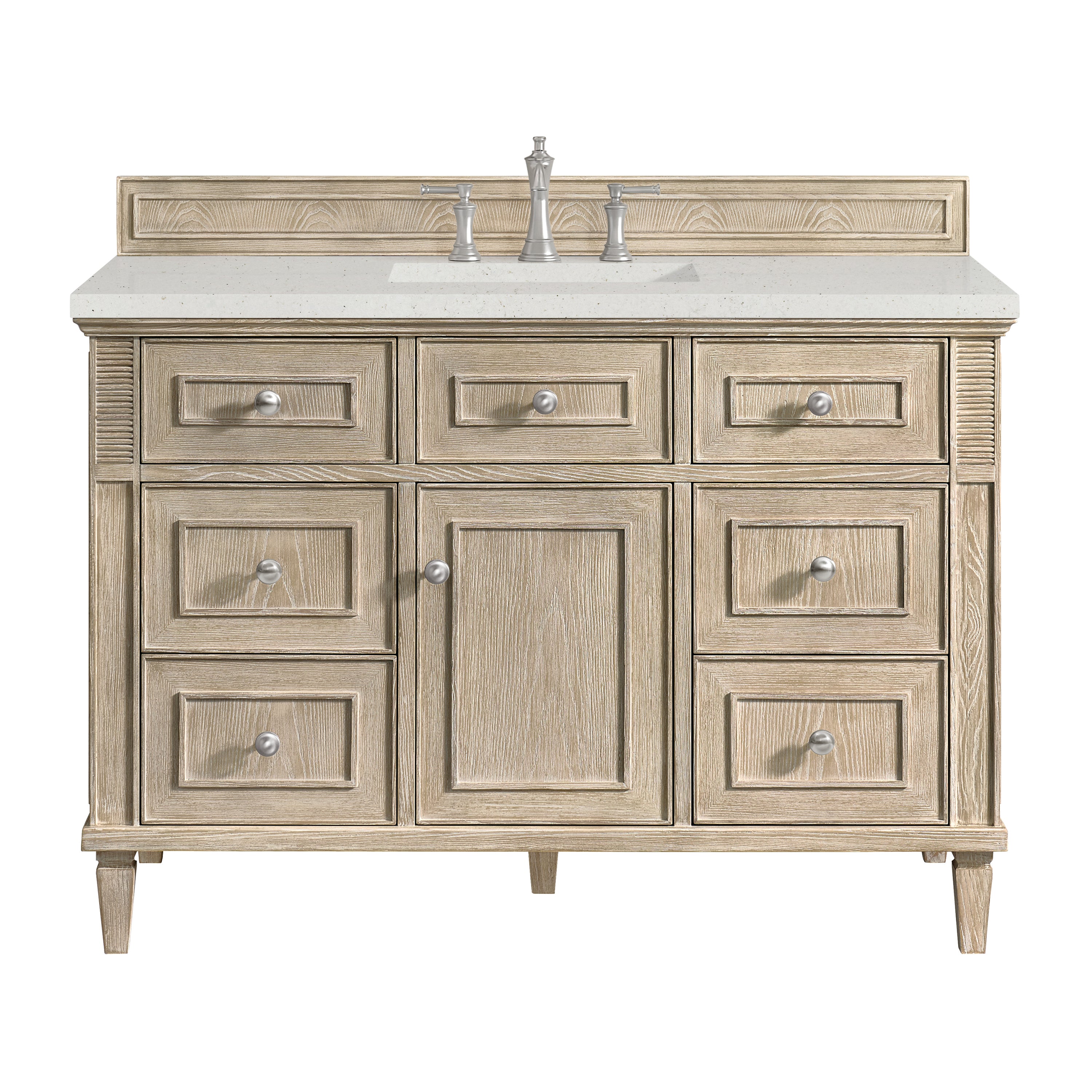 James Martin Vanities Lorelai 48" Single Vanity - Whitewashed Oak