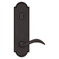 dark bronze door handle and lever