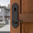 dark bronze door handle and lever