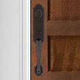 dark bronze door handle and lever