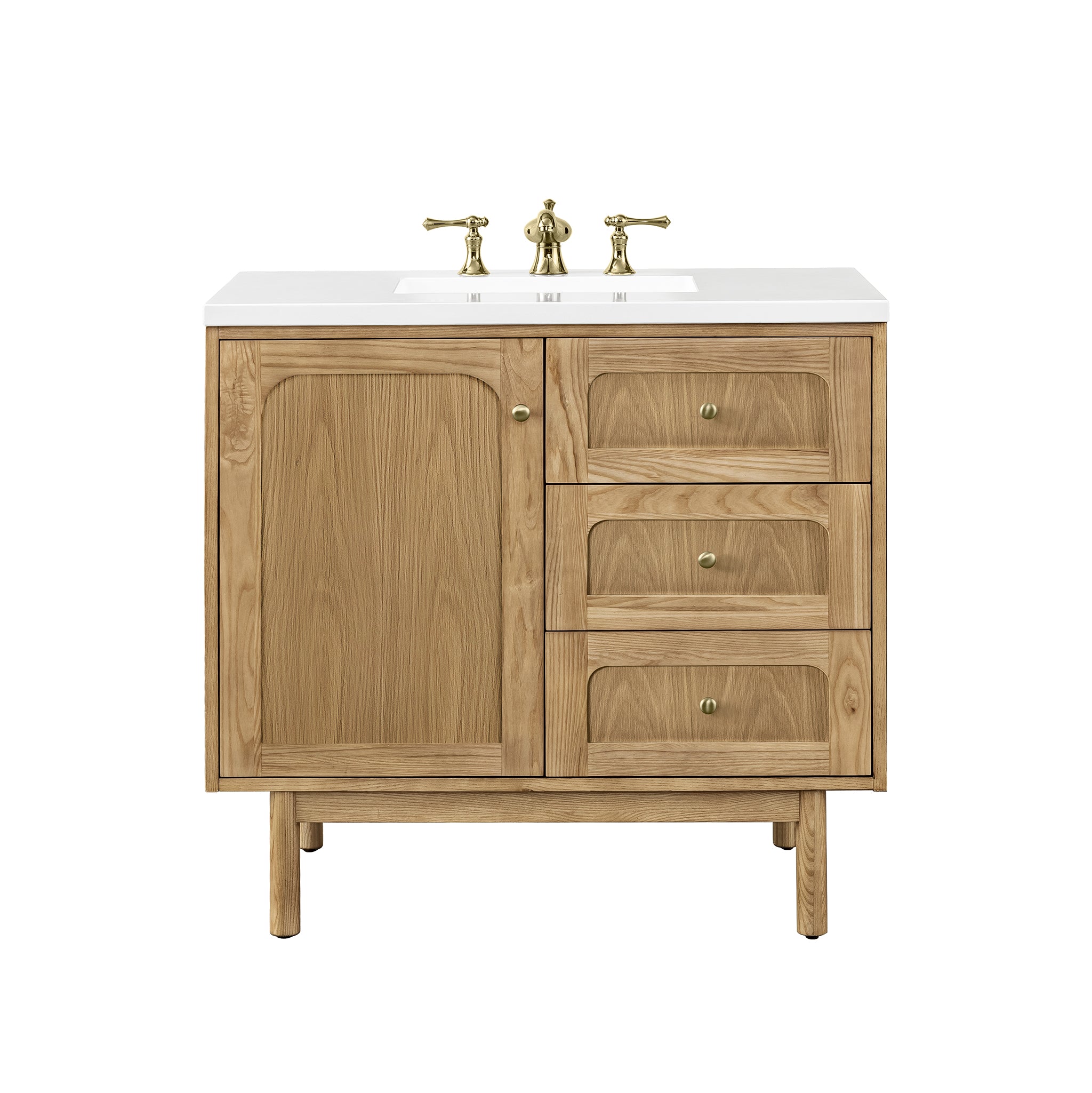 James Martin Vanities Laurent 36" Single Vanity - Light Natural Oak