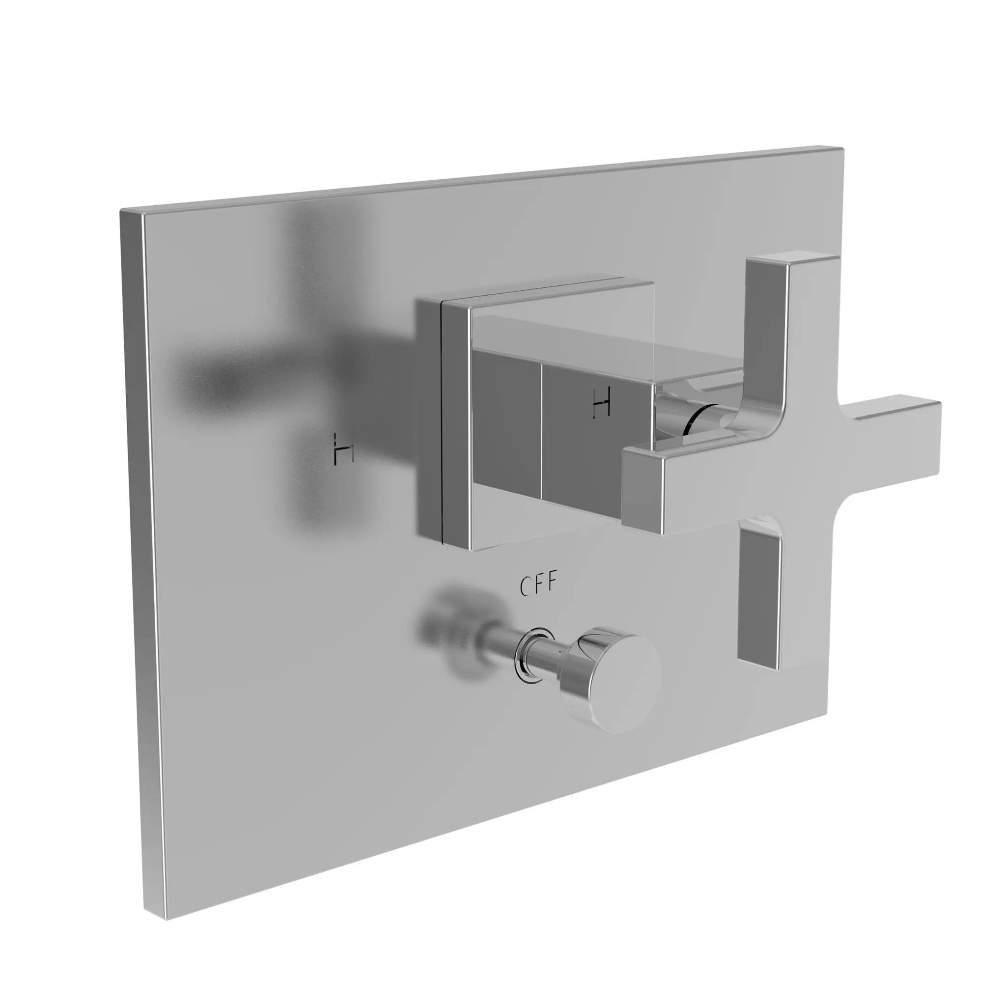 polished chrome diverter plate